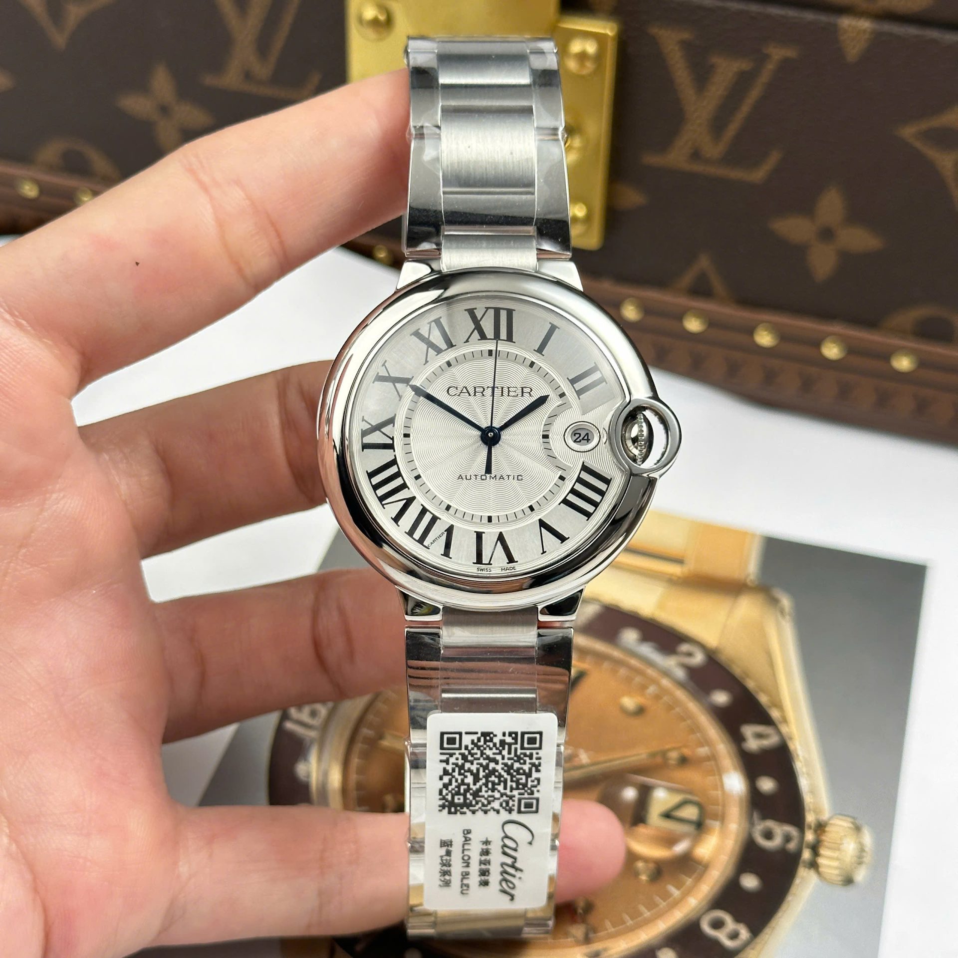 Cartier Ballon Bleu Replica Watches White Dial Automatic Movement AF Factory 40mm