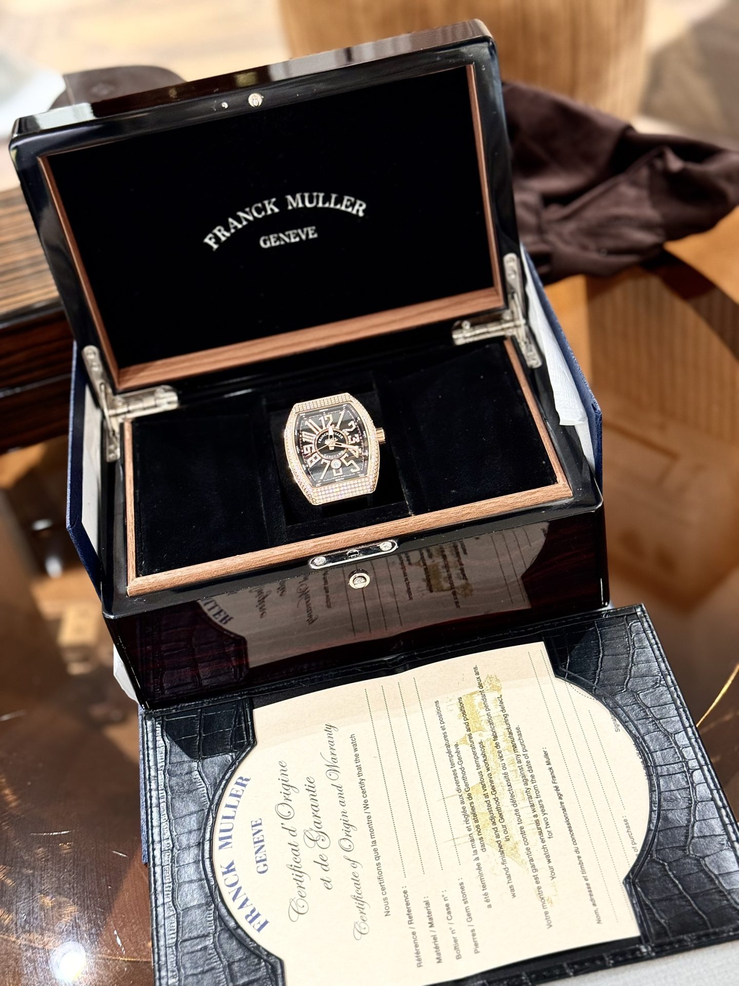 Franck Muller Vanguard Yachting V45 SC DT Black Diamond Best Replica Watch ABF 45mm