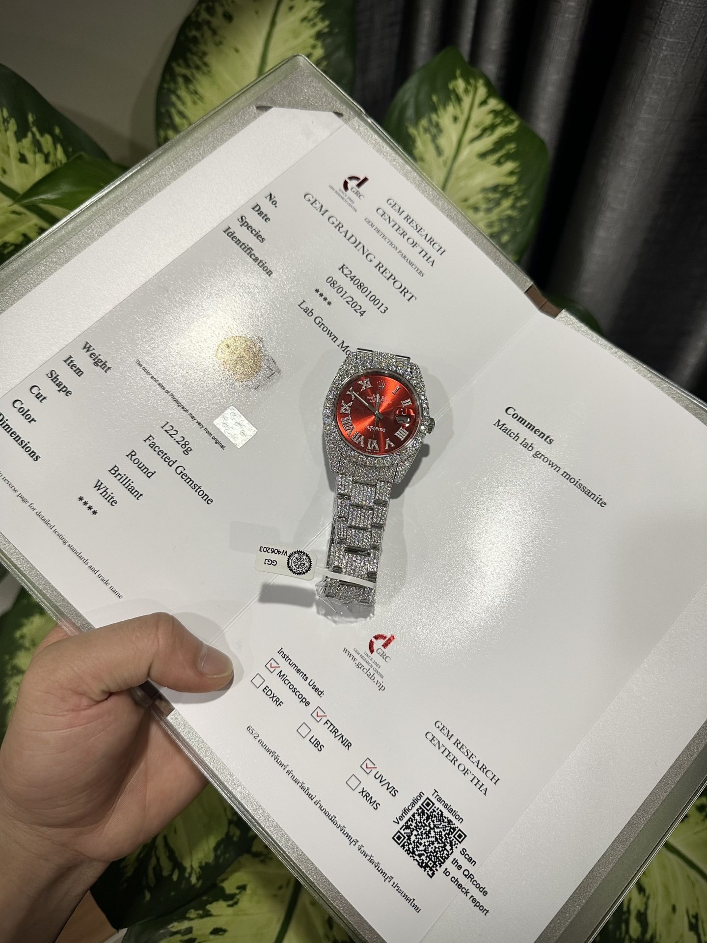 Rolex Replica 1:1 Watch DateJust Supreme Full Diamond Moissanite Hong Kong 41mm