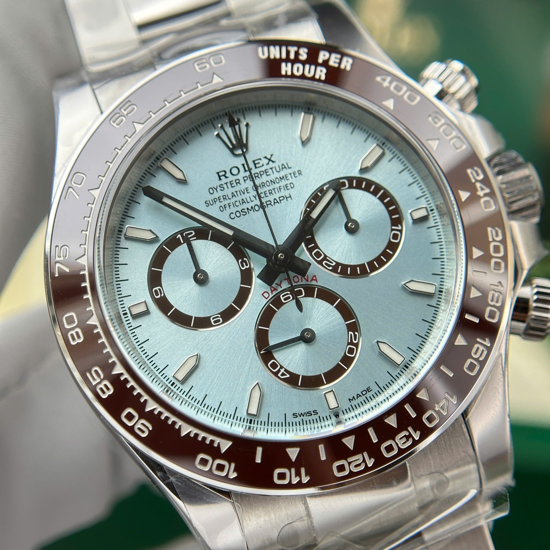 Rolex Cosmograph Daytona 126506 Replica Watch Dial Ice Blue Number Luminous Clean Factory 40mm