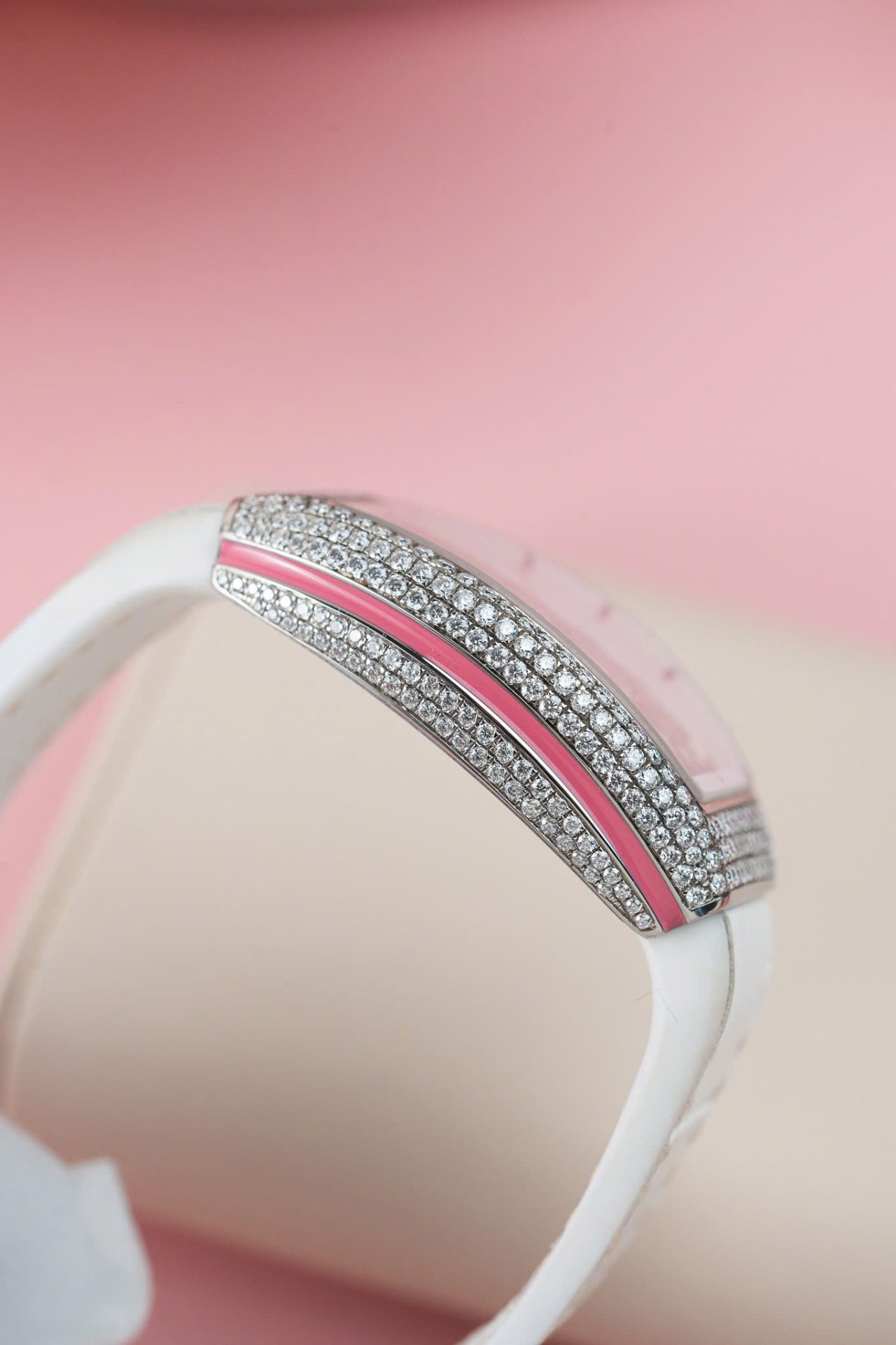 Franck Muller V32 Copies Watches Custom Diamonds Moissanite Hong Kong 36mm