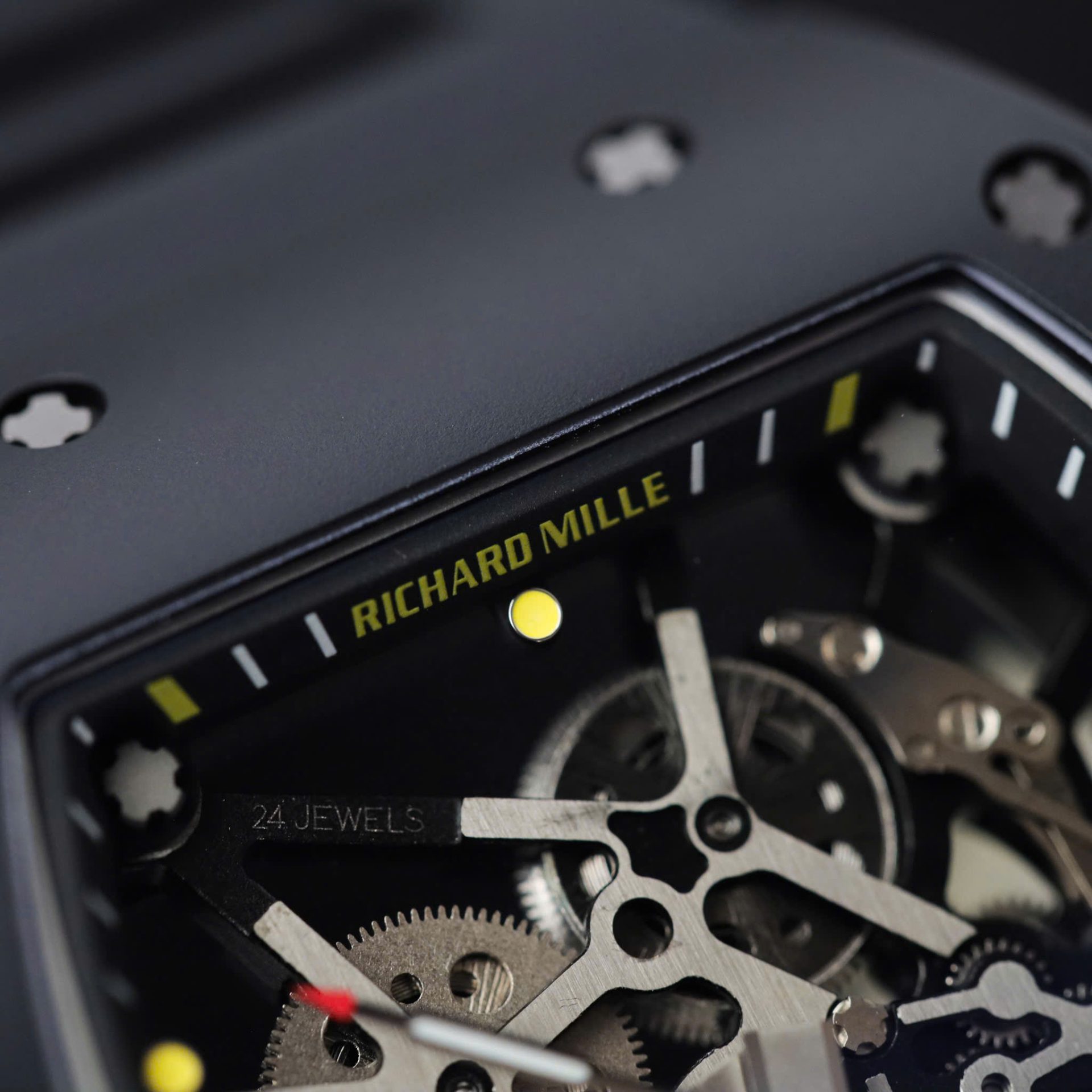 Richard Mille RM035 Americas Toro Fake Watches Black Ceramic Rubber Strap ZF Factory 40x48mm
