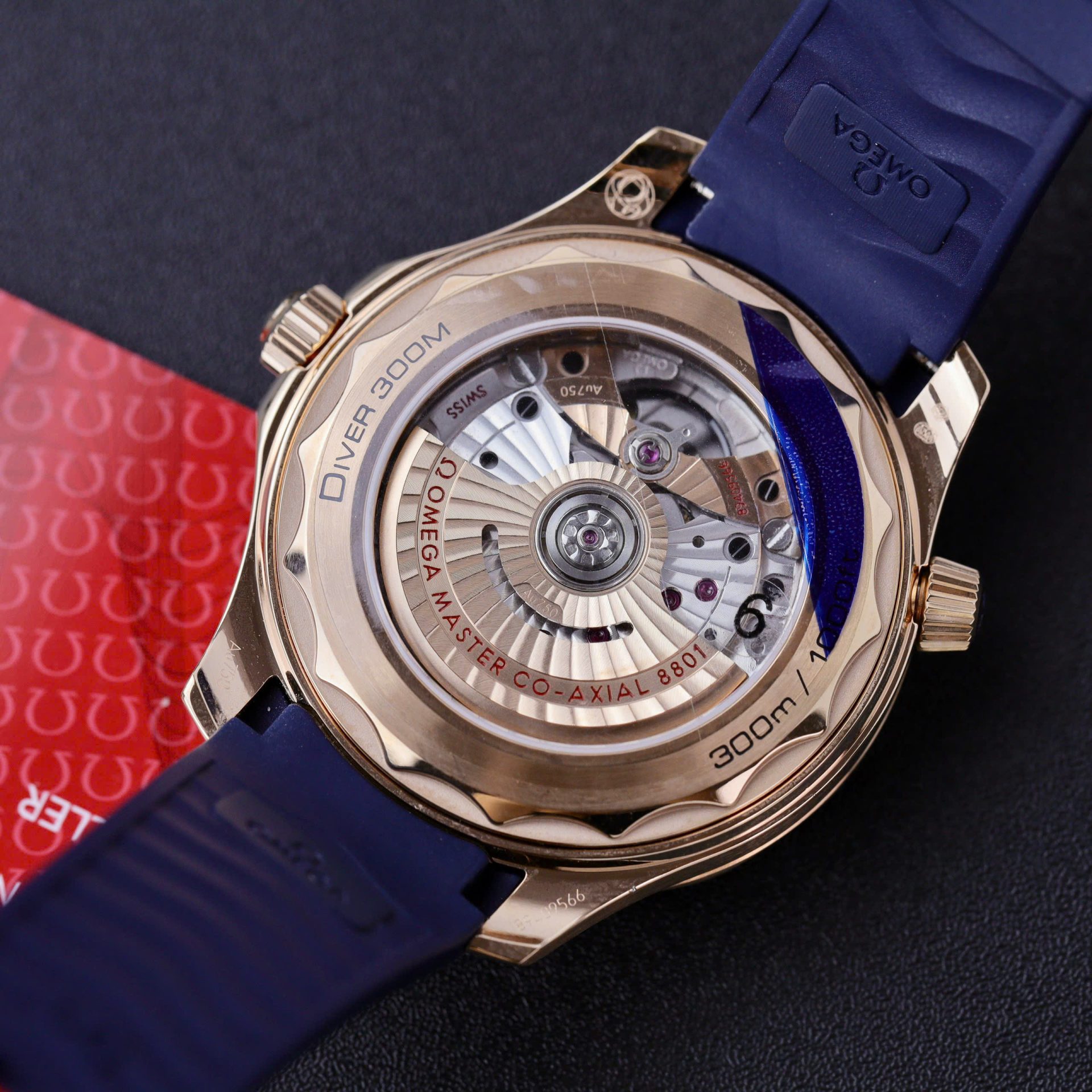 Omega Seamaster Diver 300M Good Imitation Watches Blue Dial Rubber Strap VS Factory 42mm