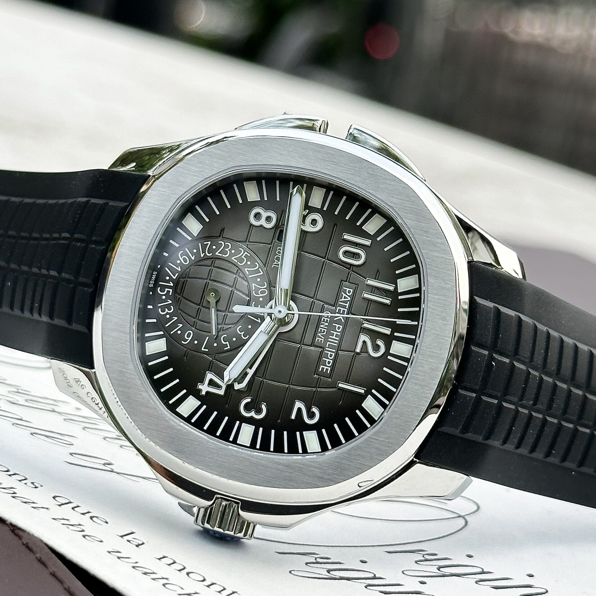 Patek Philippe Aquanaut 5164A Best Replica Watch Gray Dial ZF Factory 40.8mm