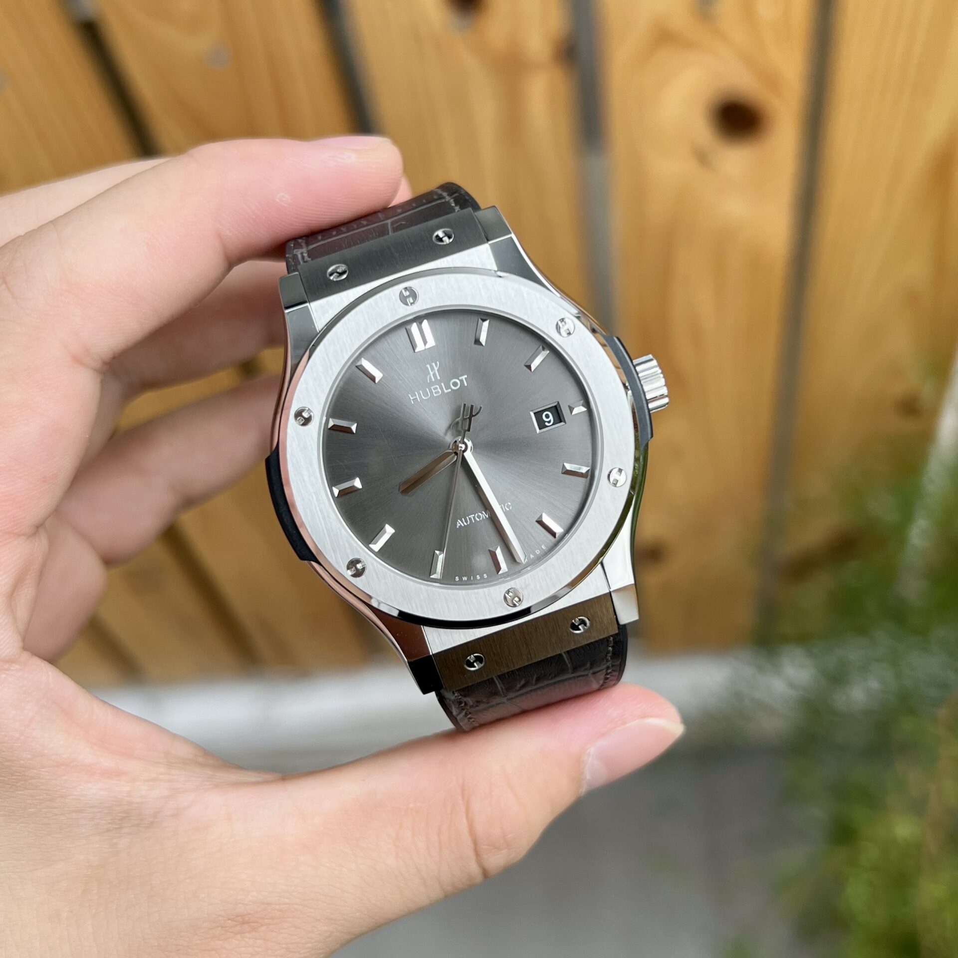 Hublot Replica 11 Watch Classic Fusion Titanium Gray Dial JJF 2023 42mm
