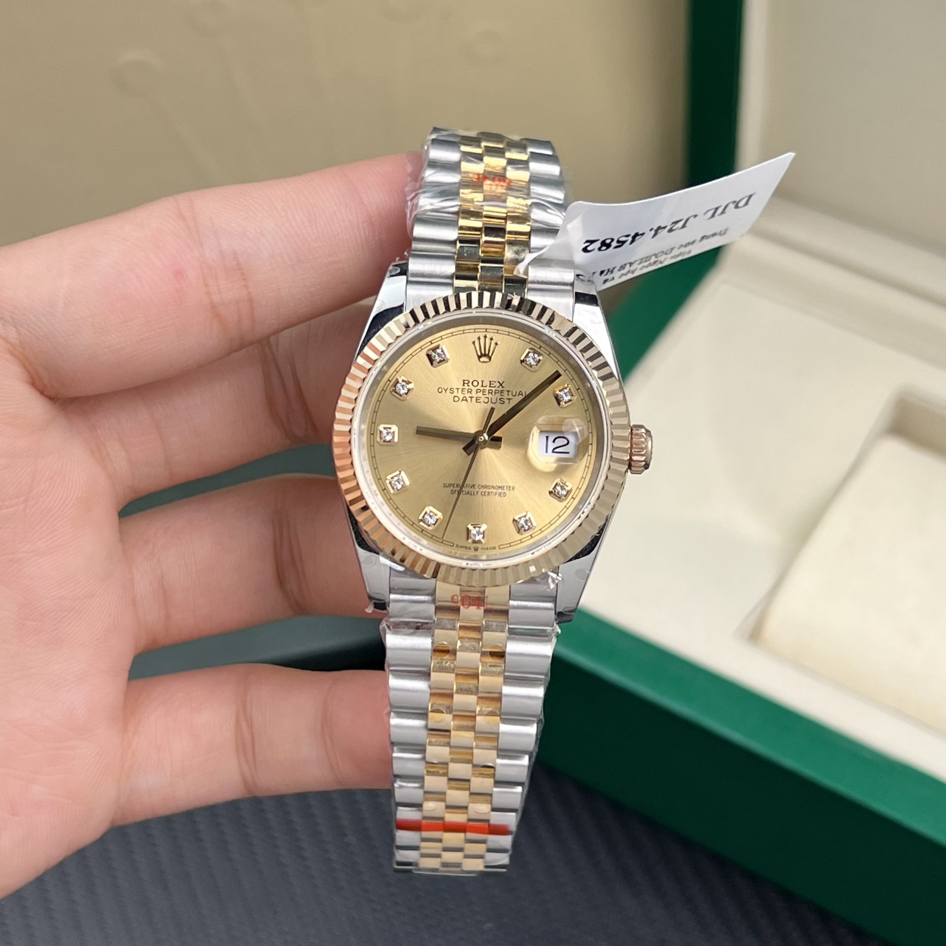 Rolex Replica 1:1 Watch DateJust Gold Wrapped Jubilee Strap GM Factory 36mm
