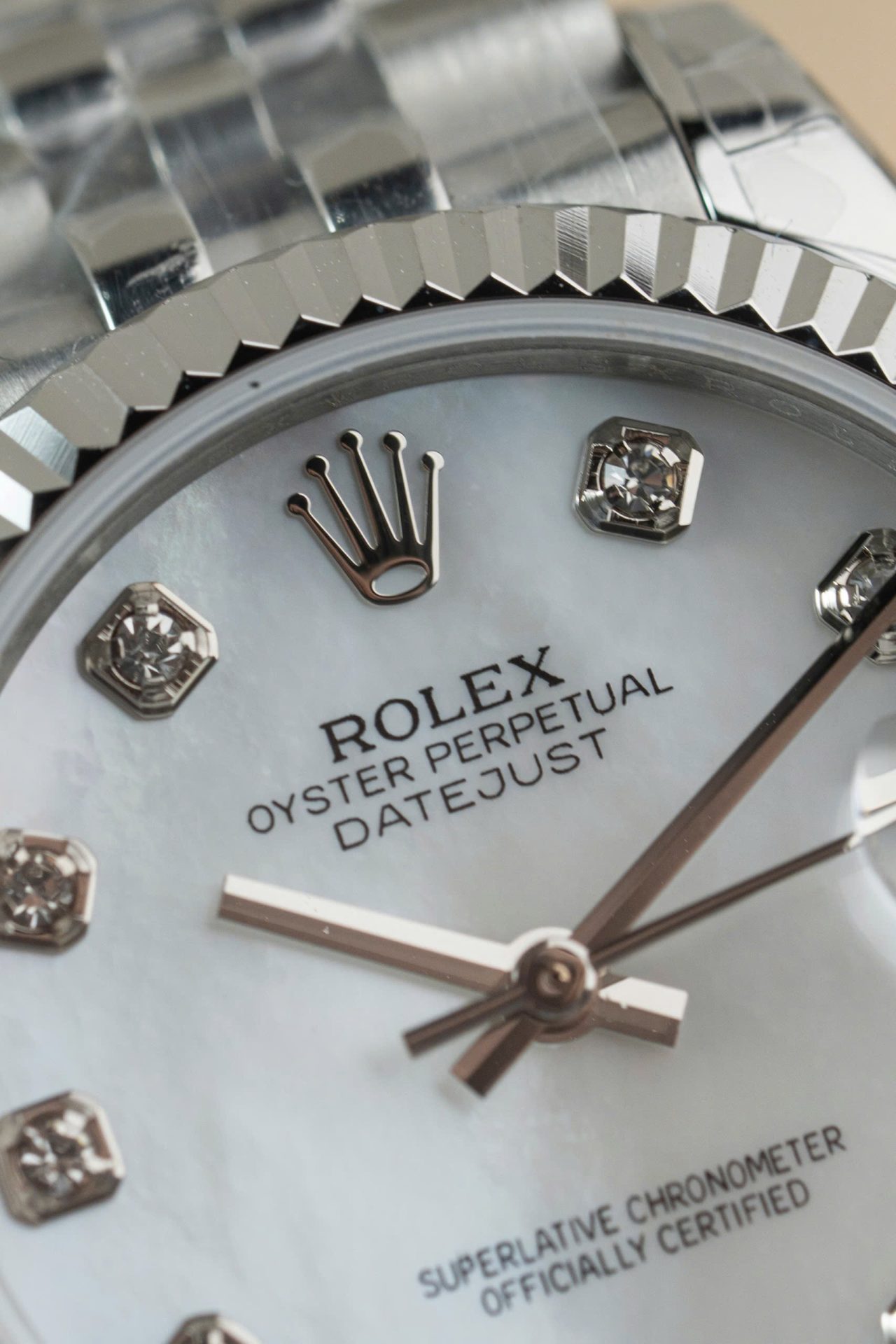 Rolex DateJust Lady Fake Watch Dial Mother Of Pearl Jubilee Strap 31mm