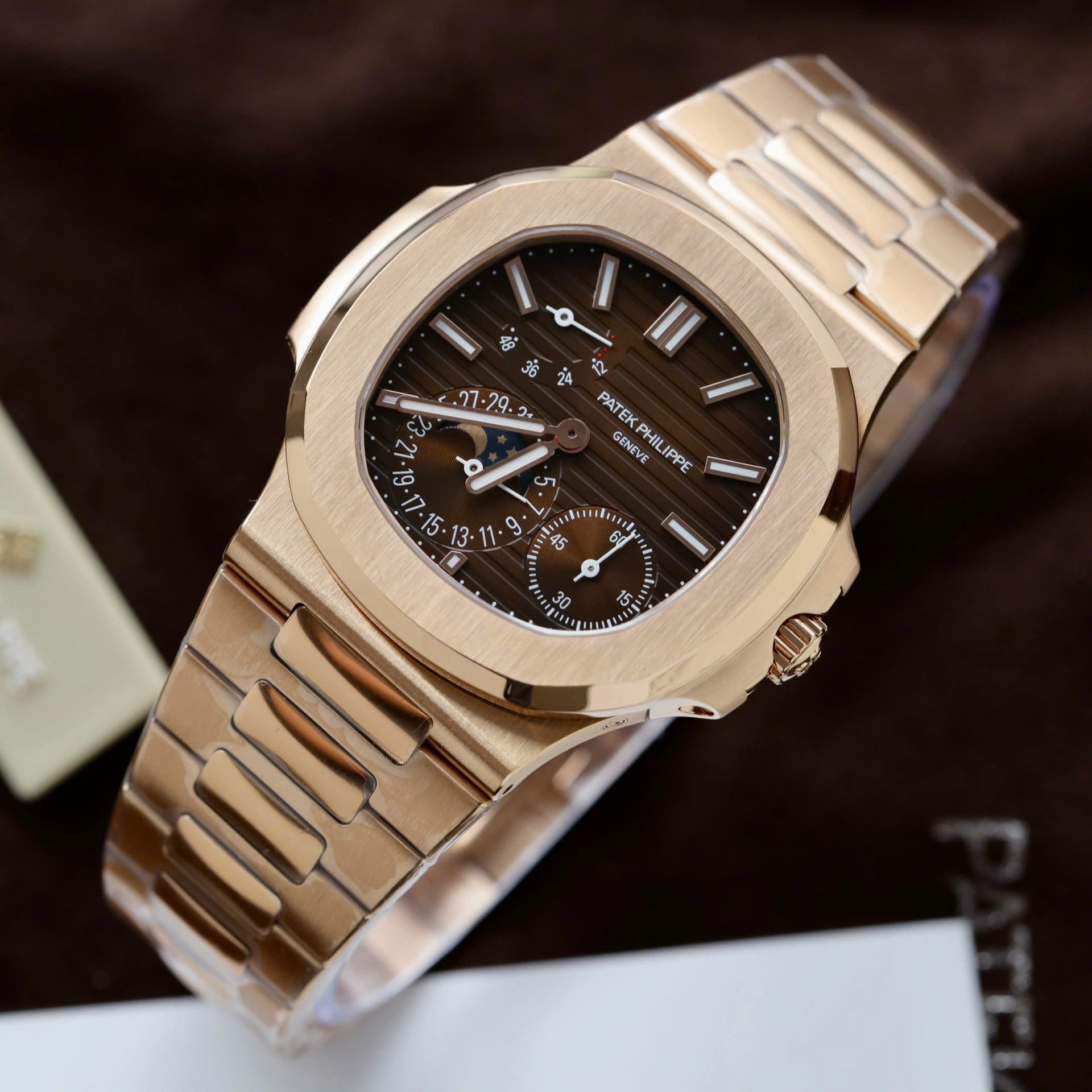 Patek Philippe Nautilus 5712R Replica Watch Dial Brown PPF Factory 40mm