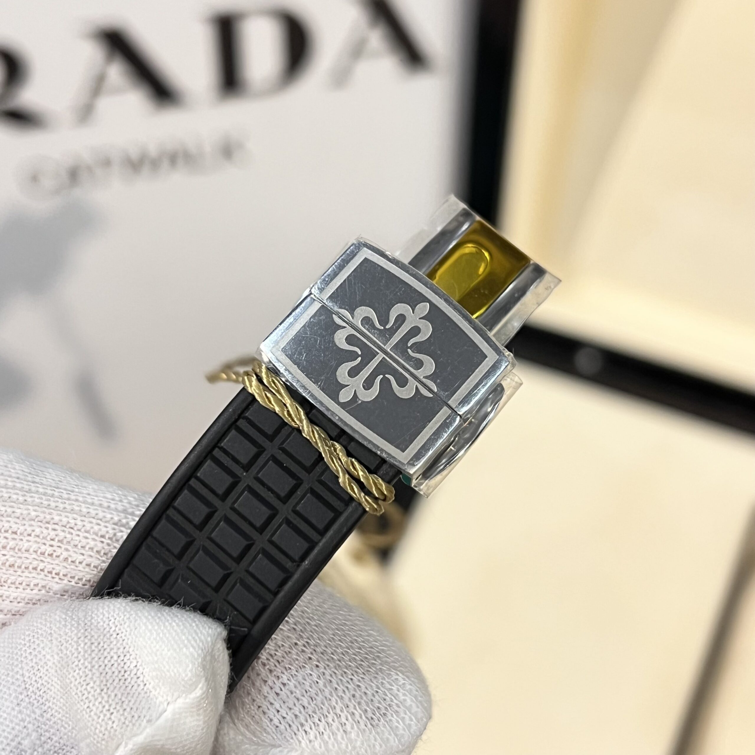 Patek Philippe Aquanaut 5067A Replica 1:1 Watch Black With Stone Bezel PPF 35.6mm