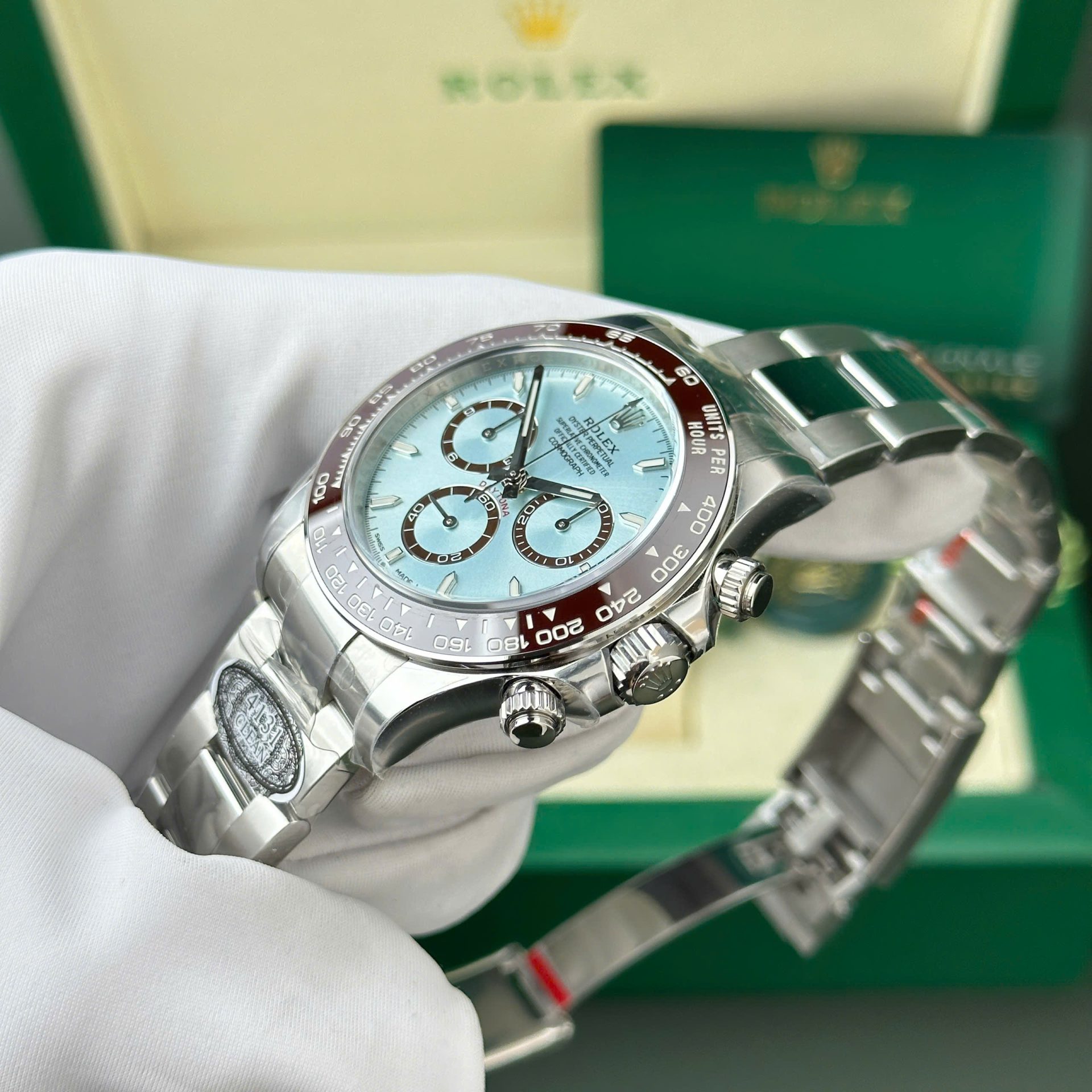 Rolex Cosmograph Daytona 126506 Replica Watch Dial Ice Blue Number Luminous Clean Factory 40mm