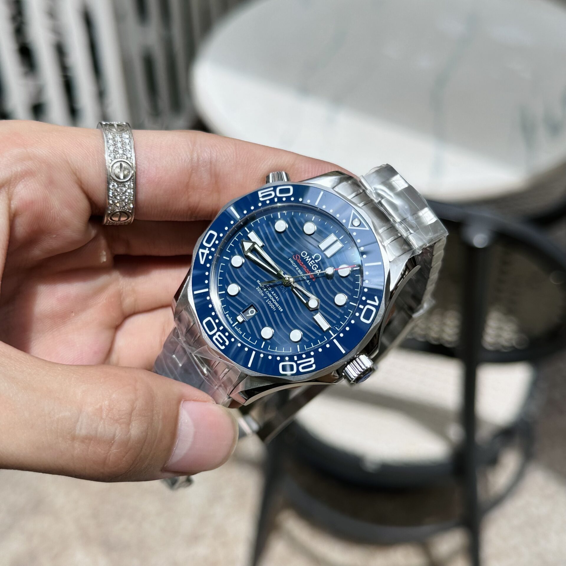 Omega Replica 1:1 Watch Seamaster Blue Dial Full Set VS Factory 42mm