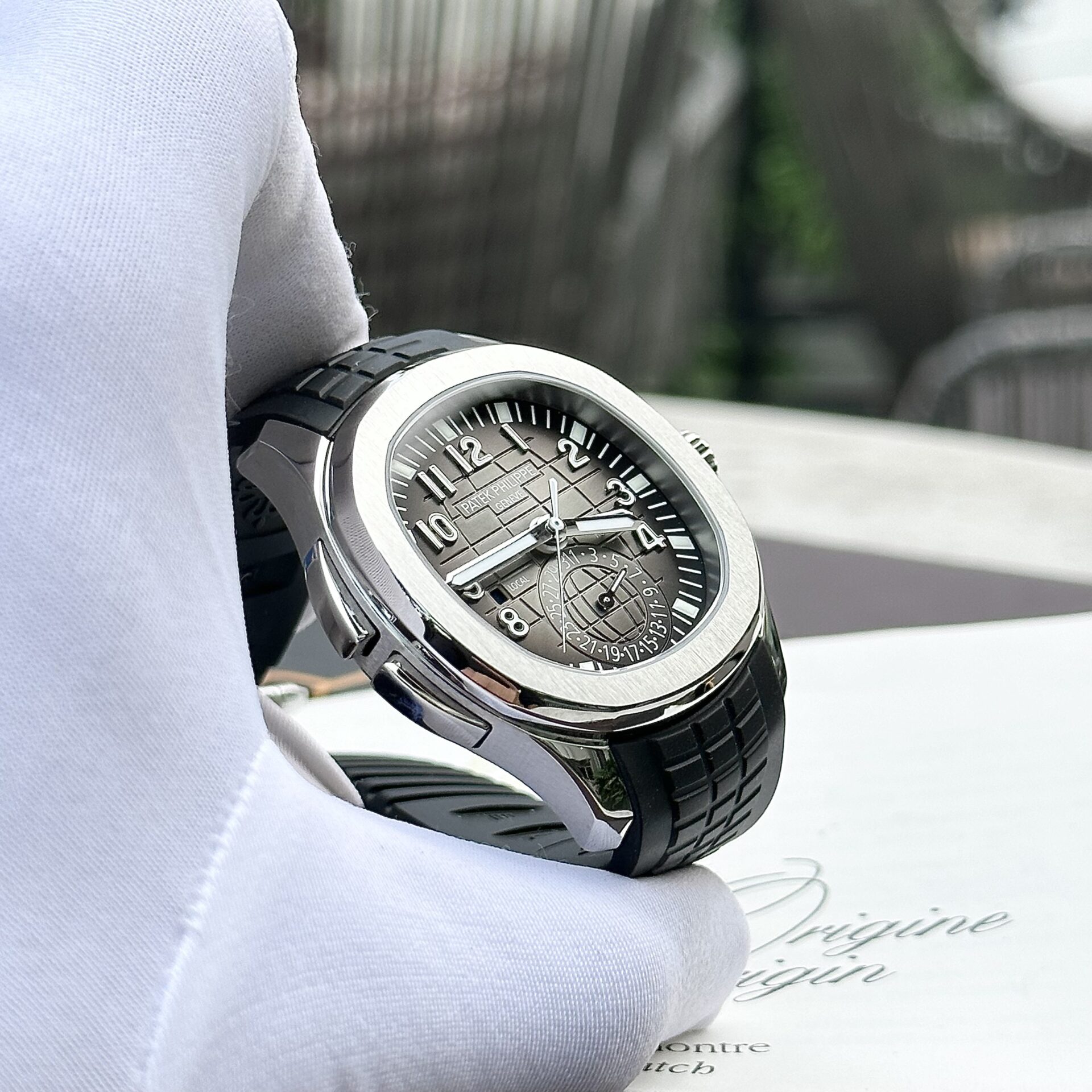 Patek Philippe Aquanaut 5164A Best Replica Watch Gray Dial ZF Factory 40.8mm