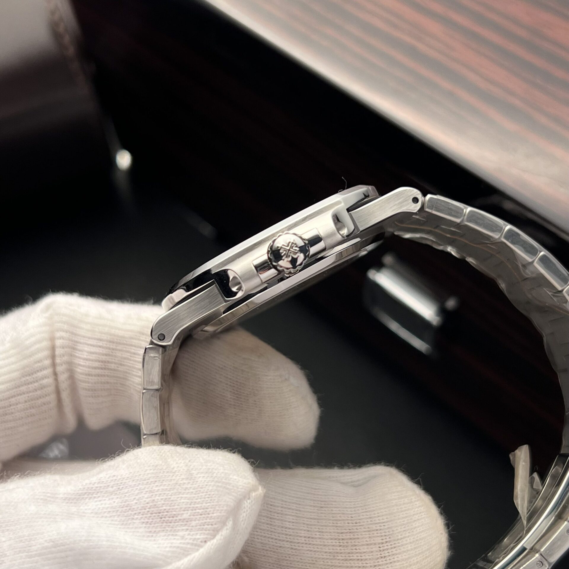 Patek Philippe Nautilus 5723 Replica 11 Watch Blue Dial With Diamond Bezel 40mm