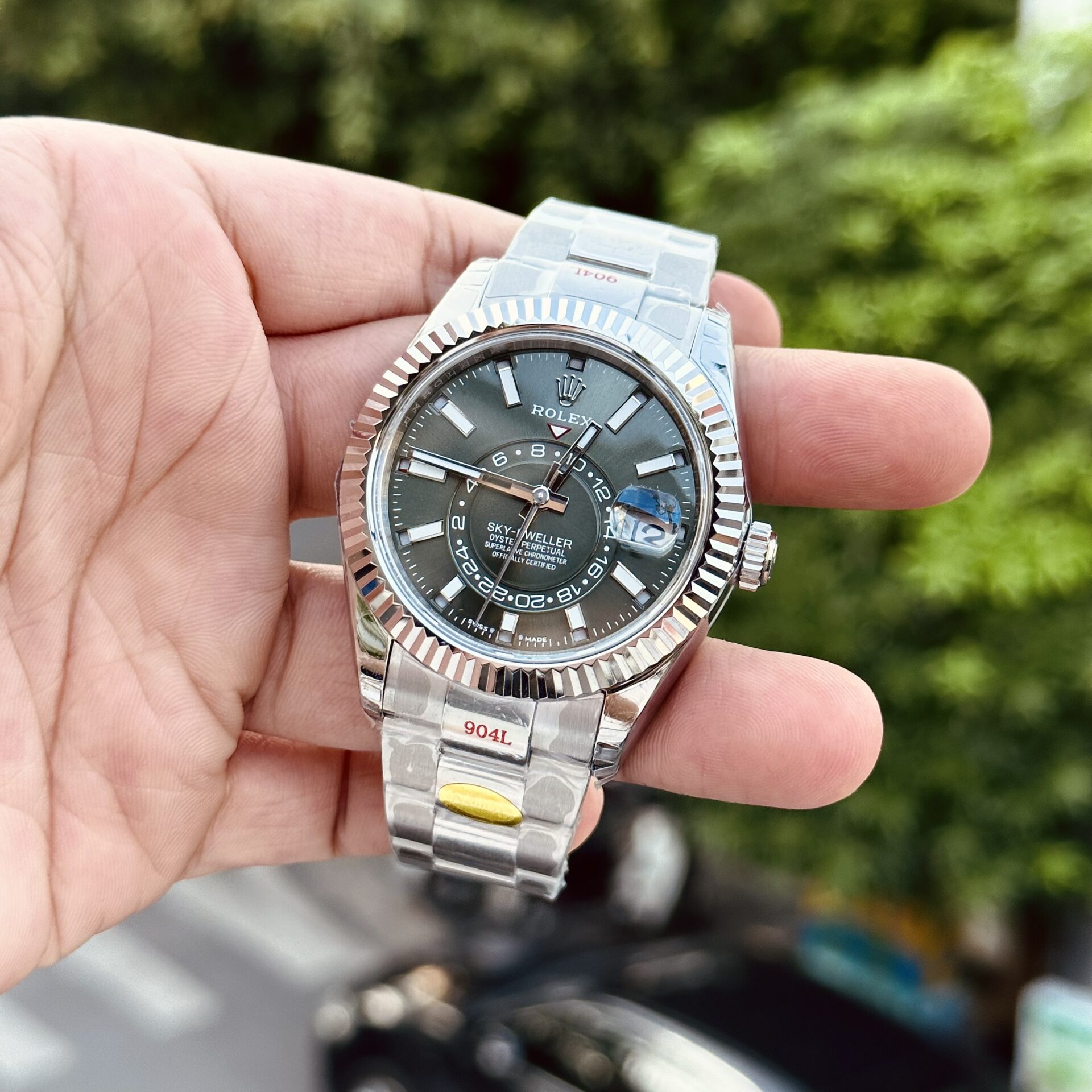 Rolex Replica 1:1 Watch Sky-Dweller 336934 Green Dial Noob Factory 42mm