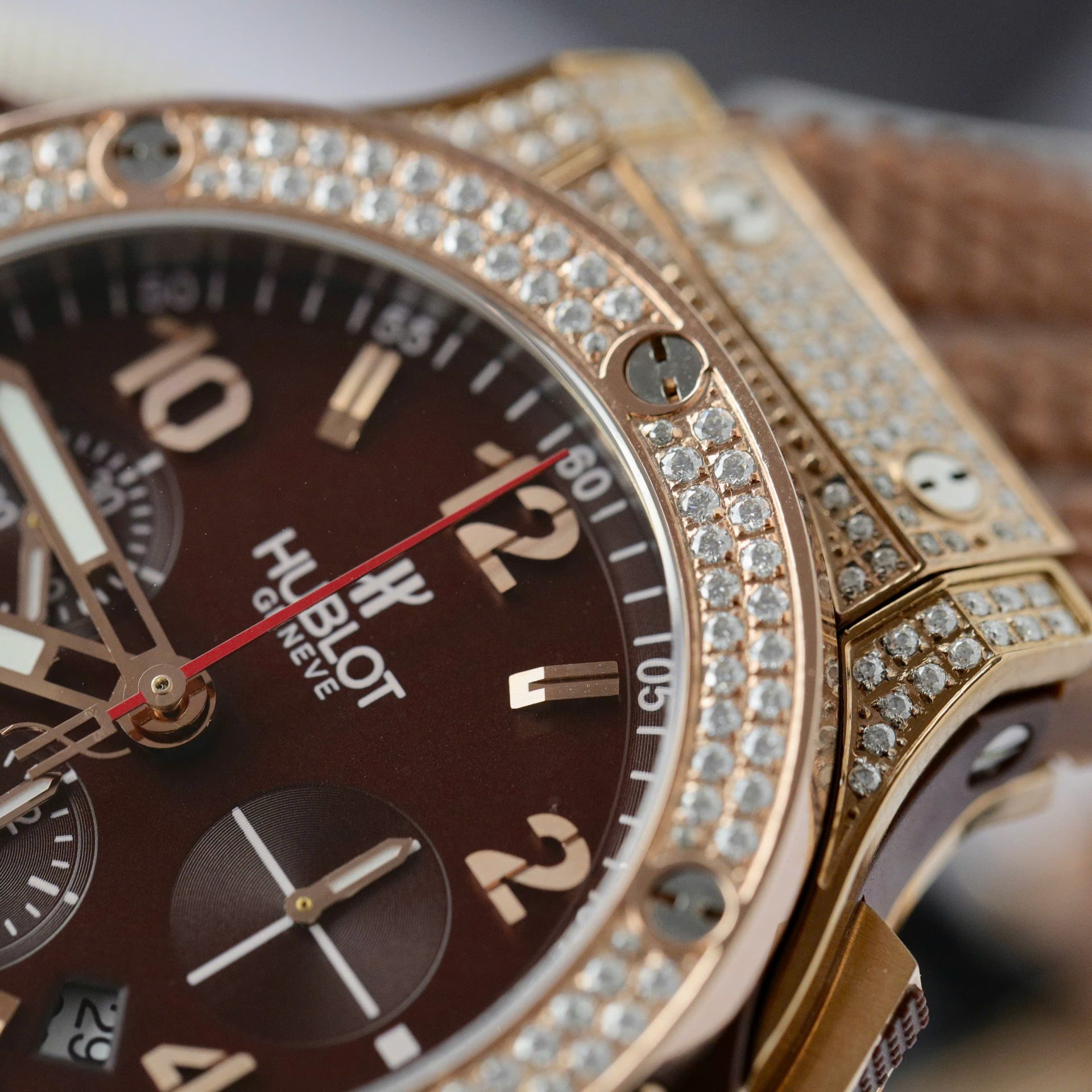 Hublot Big Bang King Gold Custom Moissanite Diamonds Hong Kong 42mm