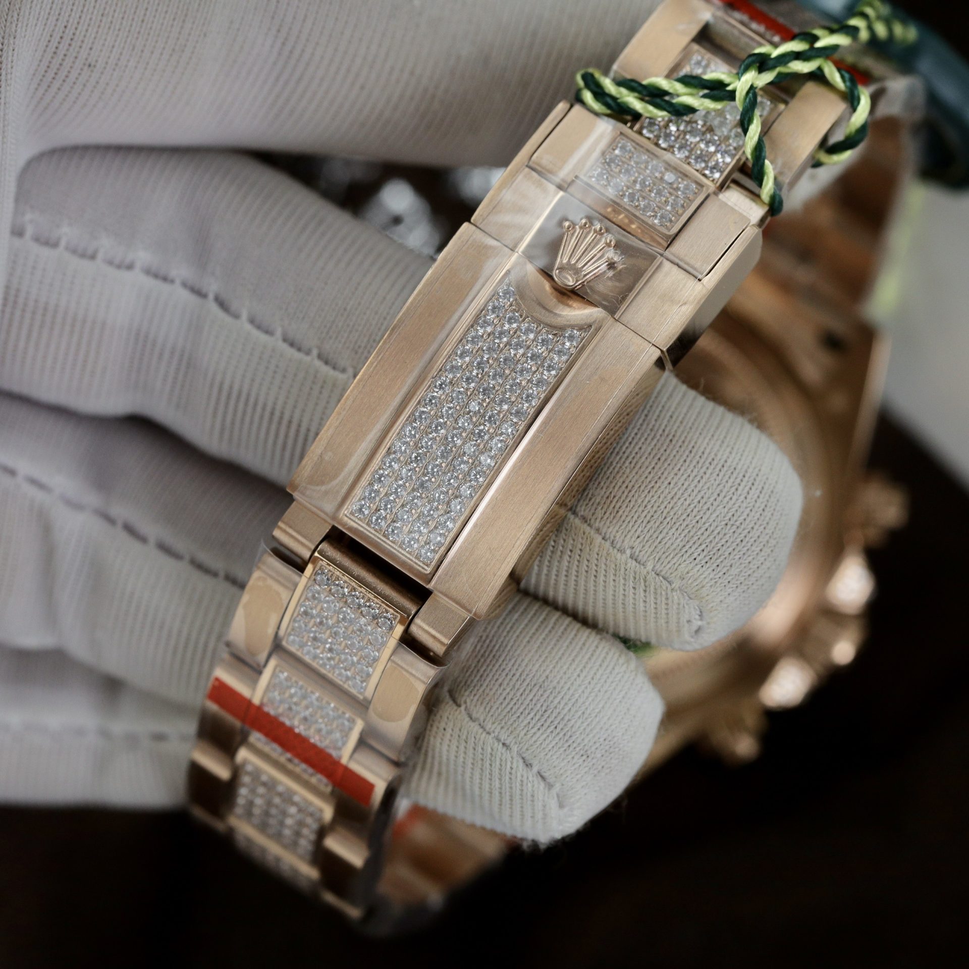 Rolex Replica 1:1 Watch Daytona Rainbow Full CZ Stone High Quality 40mm