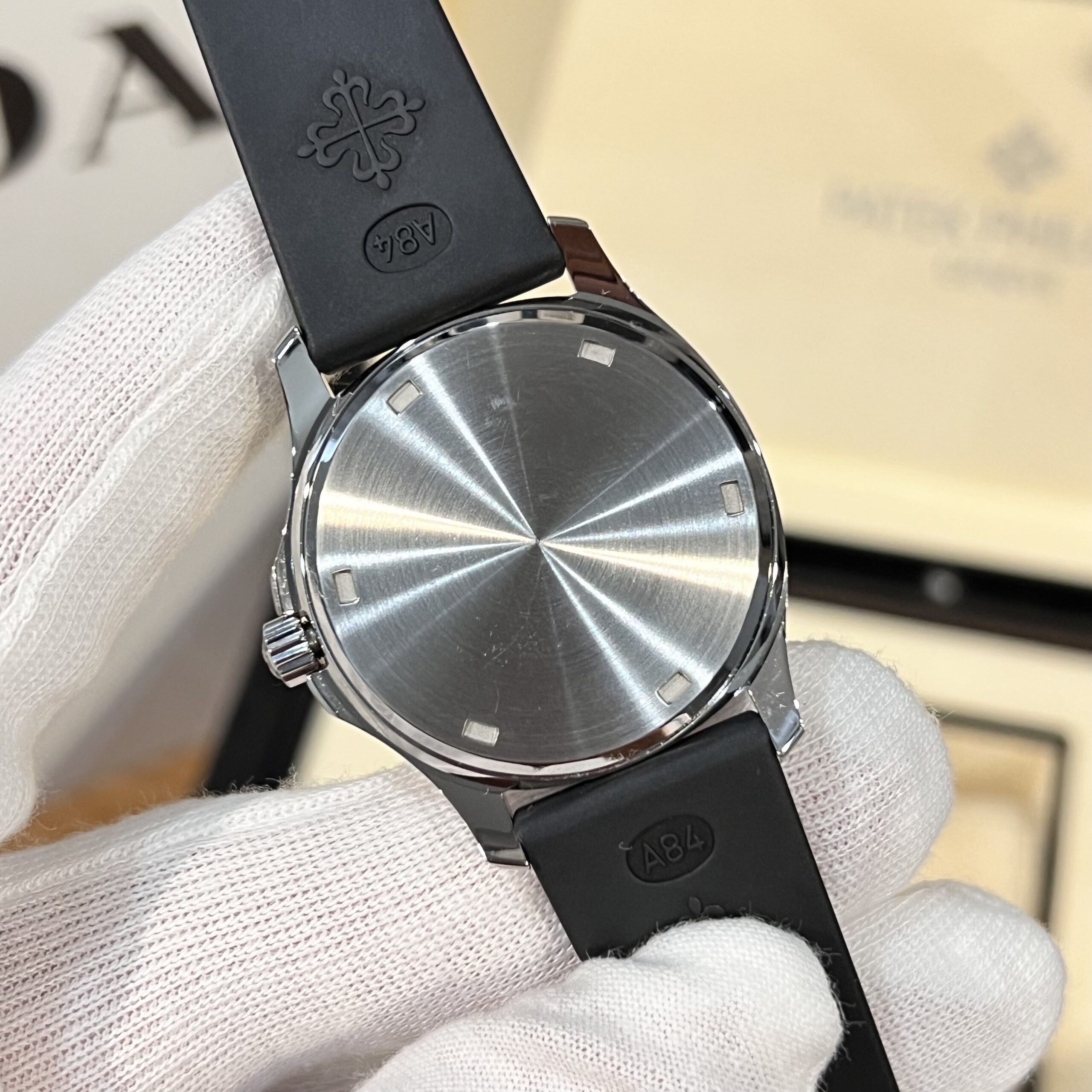 Patek Philippe Aquanaut 5067A Replica 1:1 Watch Black With Stone Bezel PPF 35.6mm