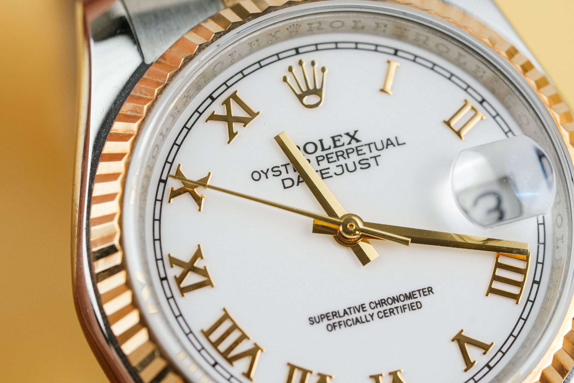 Rolex Replica 1:1 Watch DateJust 126233 Roman Numerals Gold Wrapped GM Factory 36mm