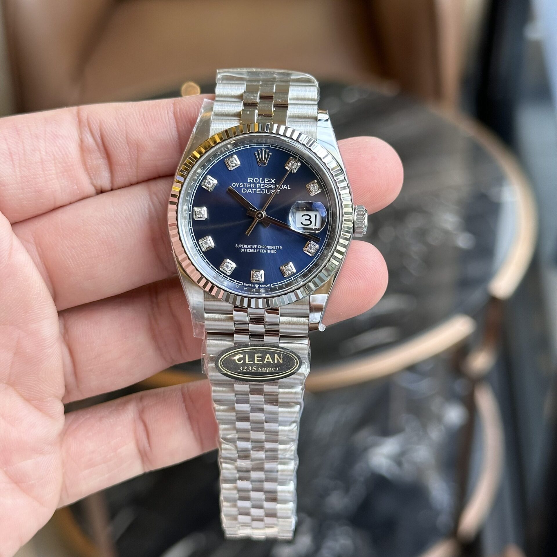 Rolex Replica 1:1 Watch DateJust 126334 Blue Dial Jubilee Clean Factory 41mm