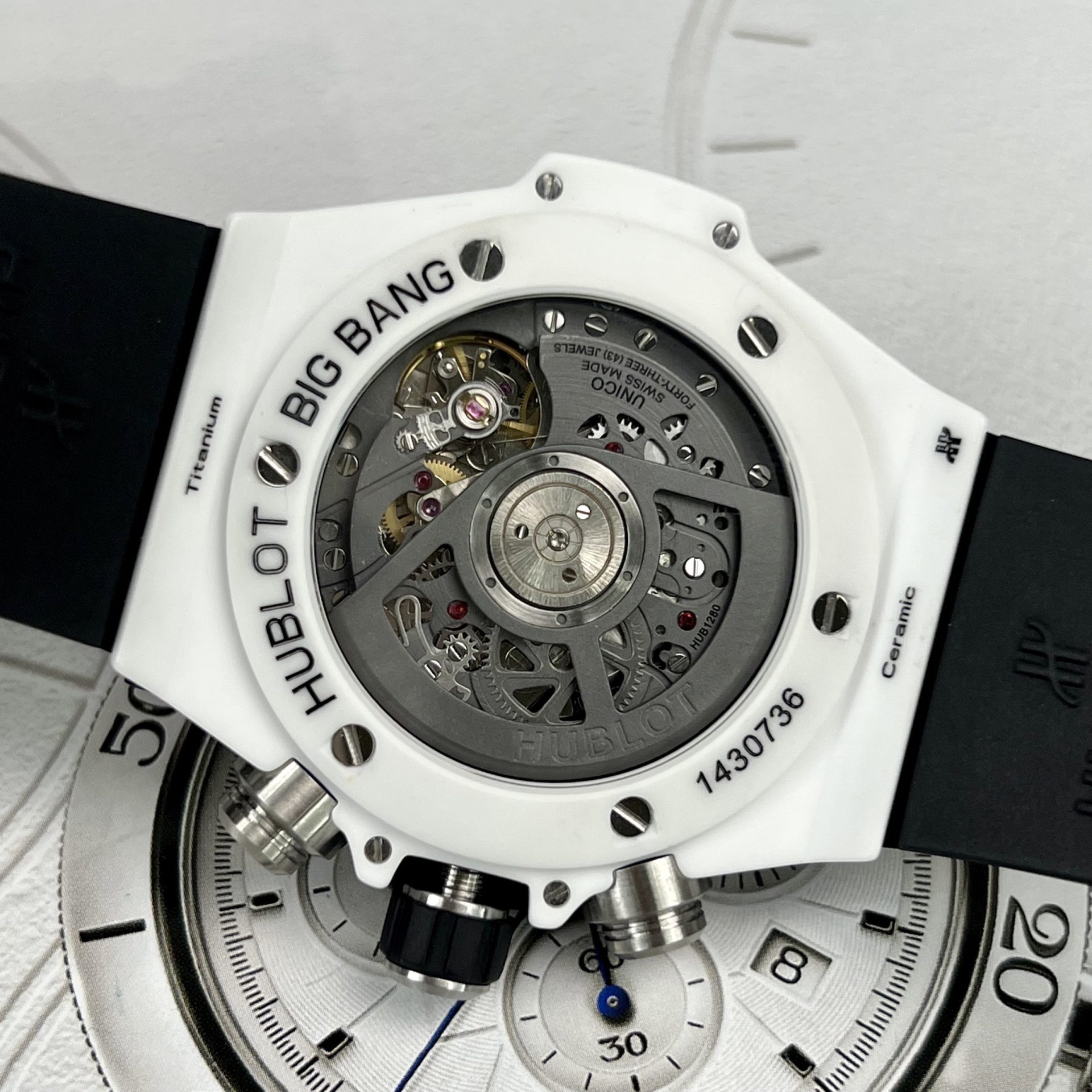 Hublot Replica 11 Watch Big Bang Unico White Ceramic Factory BBF 42mm