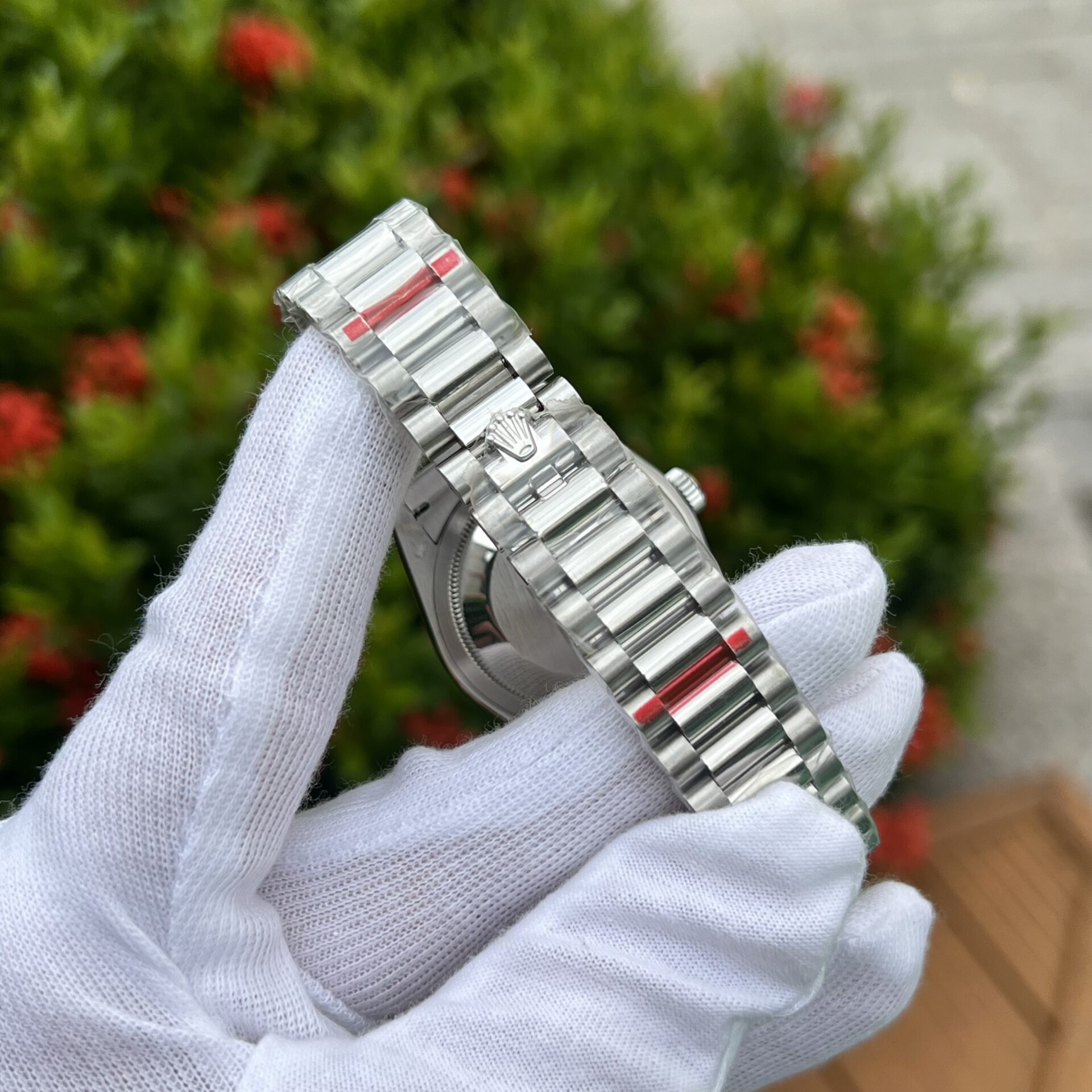 Rolex Replica 1:1 Watch Day-Date Purple Mother of Pearl Dial Swiss Movement 36mm