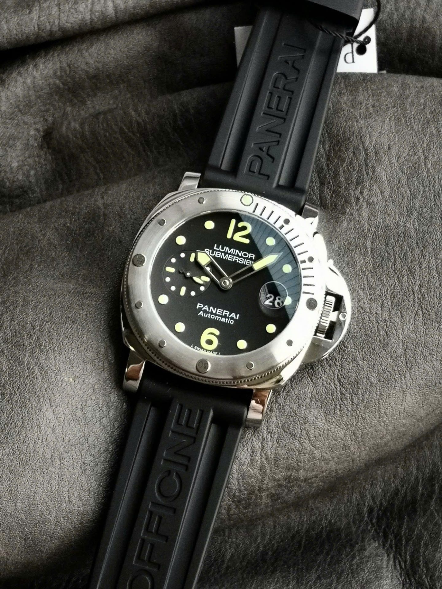Panerai Replica Watch Luminor Submersible Automatic PAM00024 Black Rubber Strap VSF 44mm