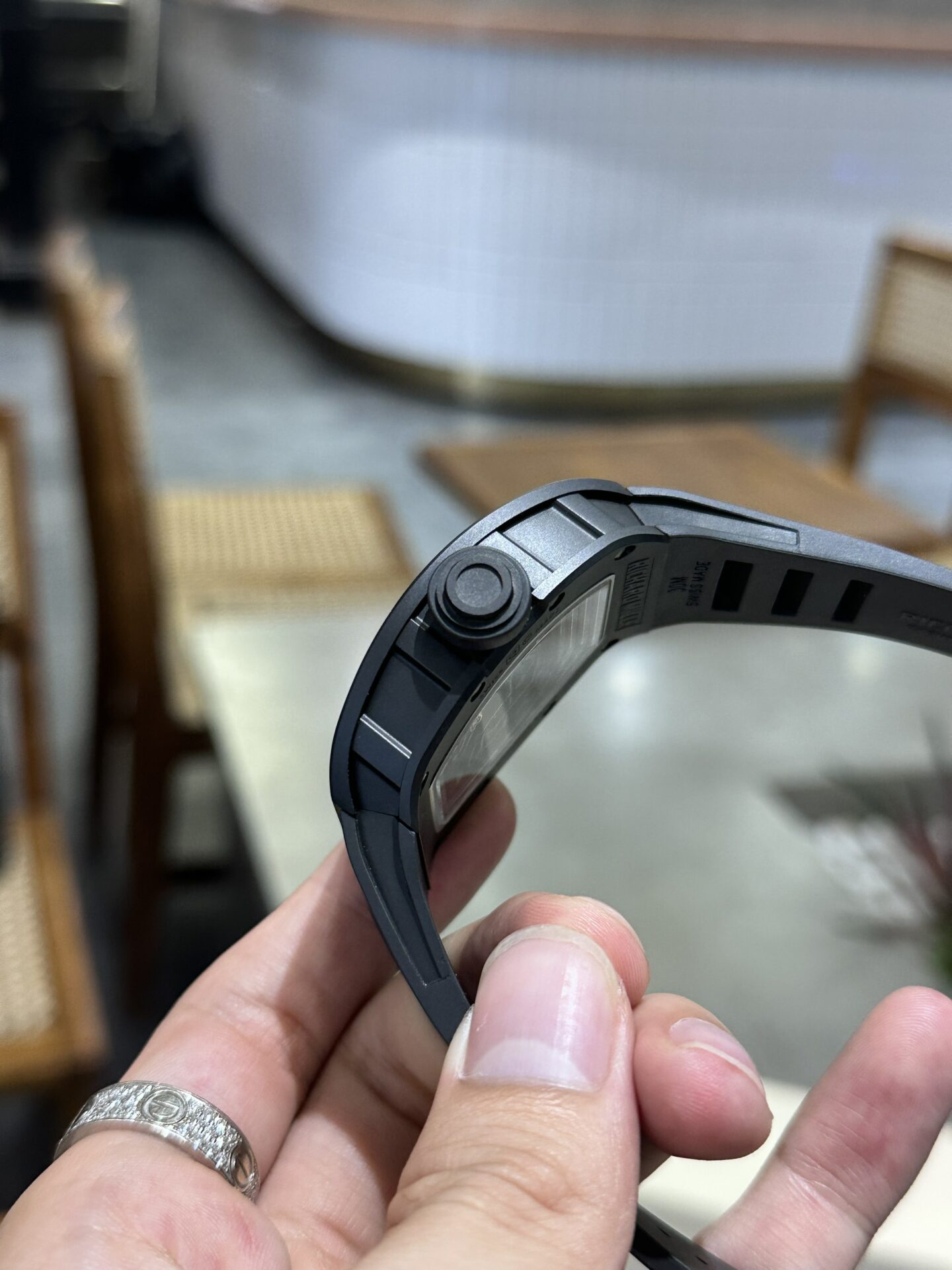 Richard Mille RM055 Black Ceramic Replica 1:1 Watch 45mm