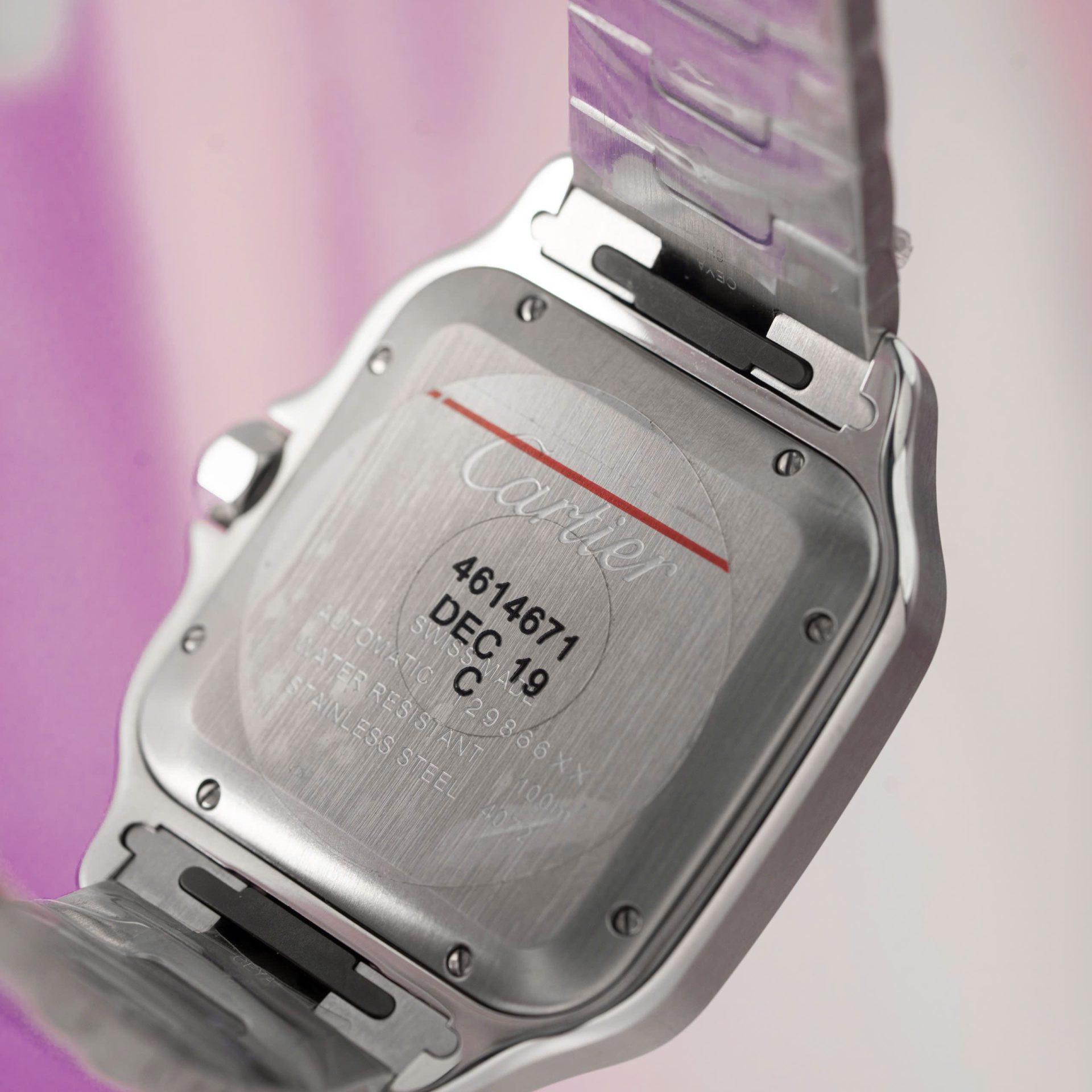 Cartier Replica 11 Watch Santos Moissanite Diamond Bezel White Dial BV Factory 39.8mm