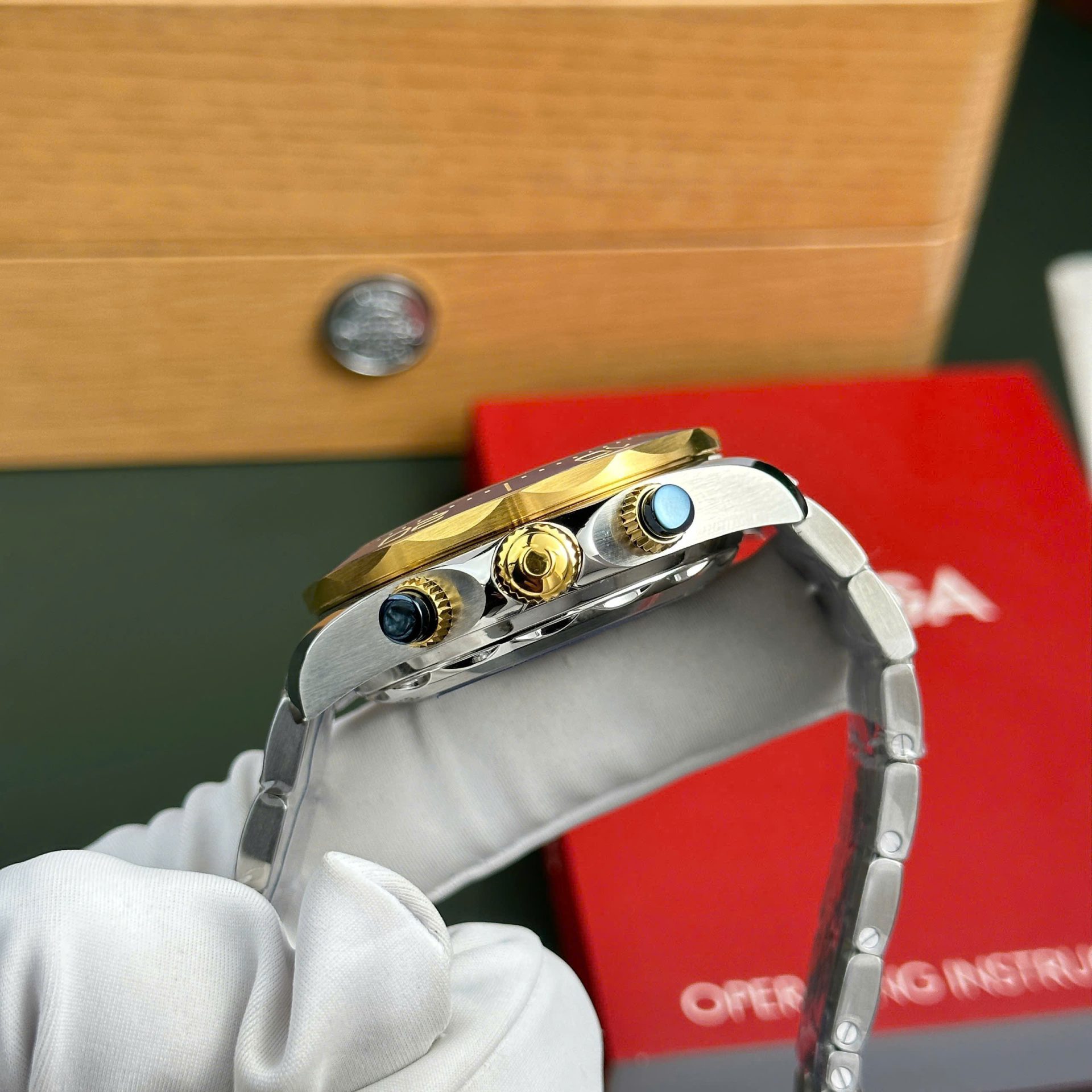 Omega Seamaster Diver 300M Chronograph Replica 11 Watch Dial Blue N1 Factory 44mm