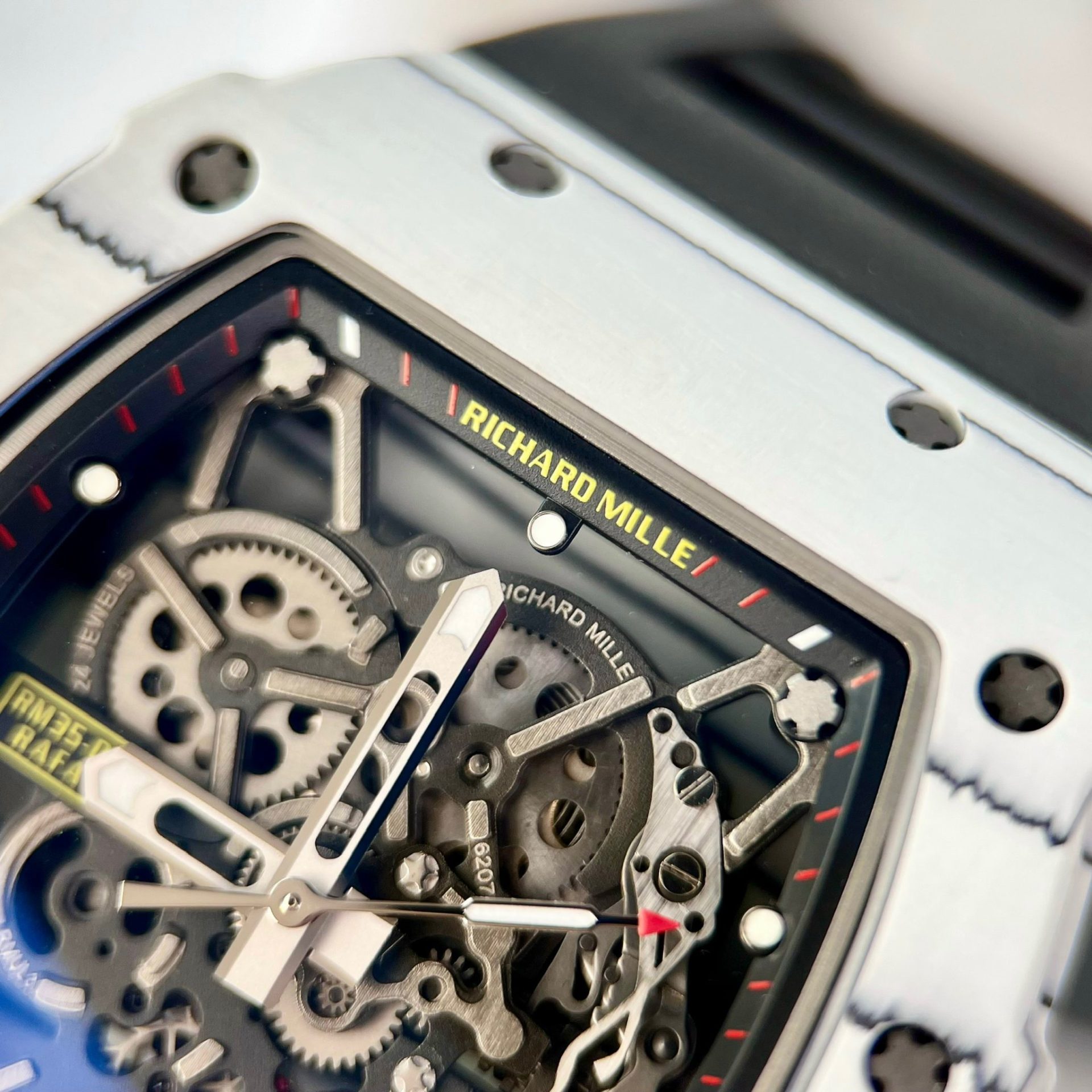 Richard Mille Replica 1:1 Watch RM35-01 Carbon TPT Factory BBR 44mm