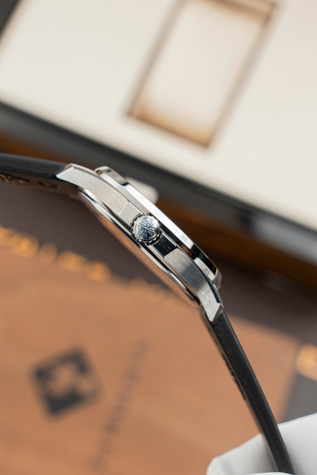 Patek Philippe Aquanaut 5067 Replica Watches Bezel Moissanite Diamonds PPF Factory 35.6mm