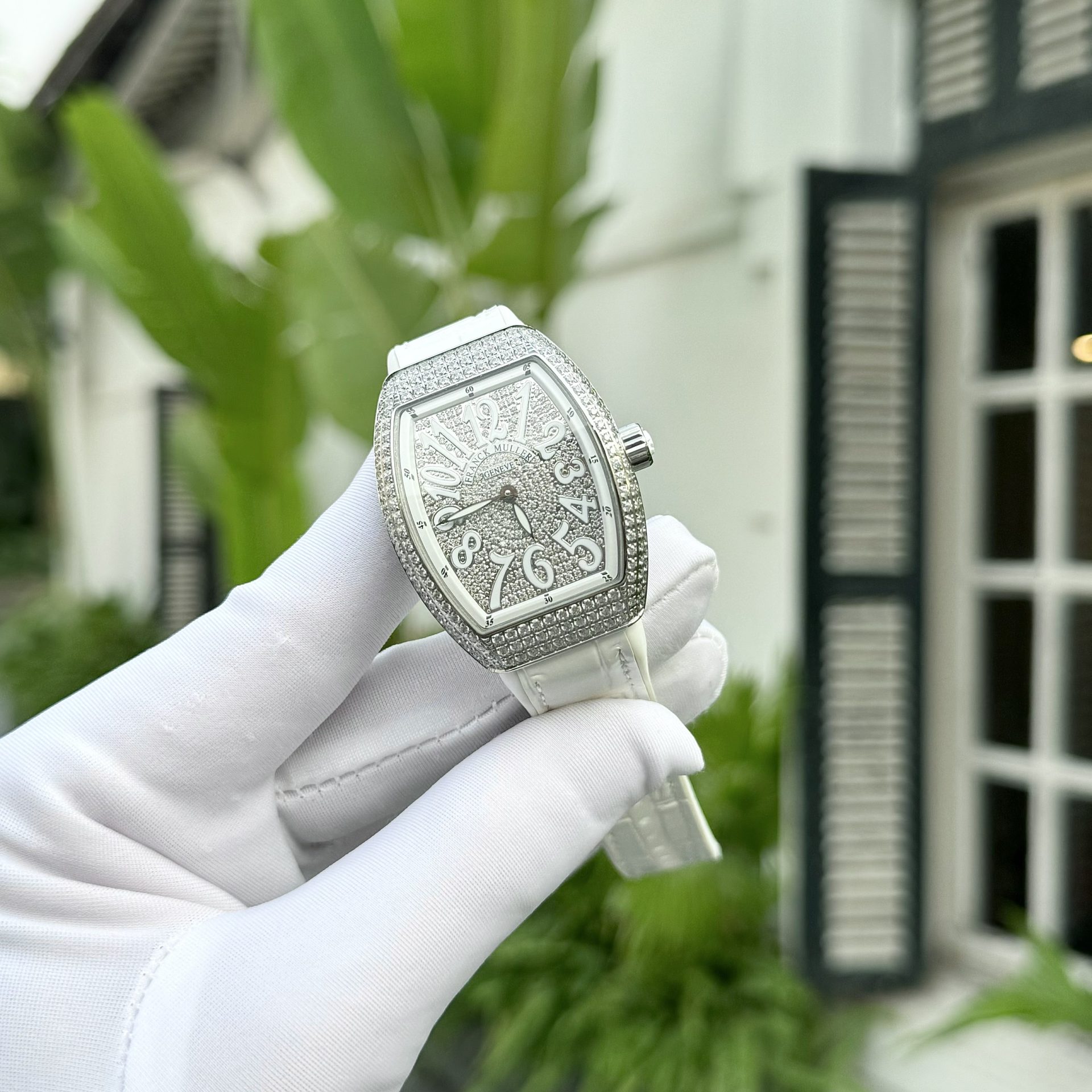 Franck Muller Replica 11 Watch V32 Women s White Dial With Diamond ABF Factory 32x40mm