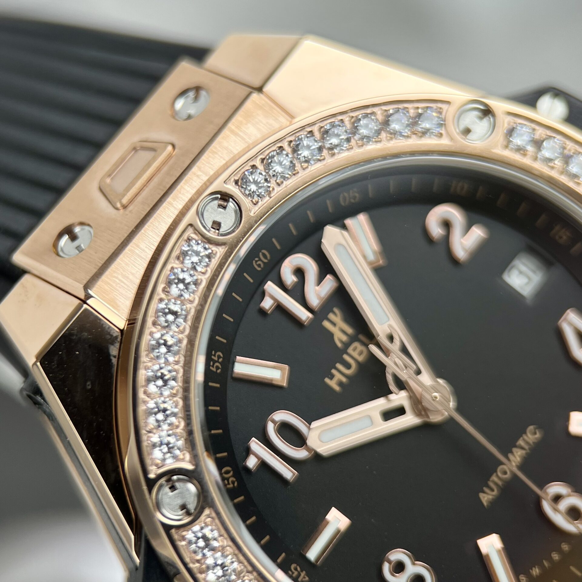 Hublot Replica 1:1 Watch Big Bang One Click King Gold Diamond Bezel HBF 39mm