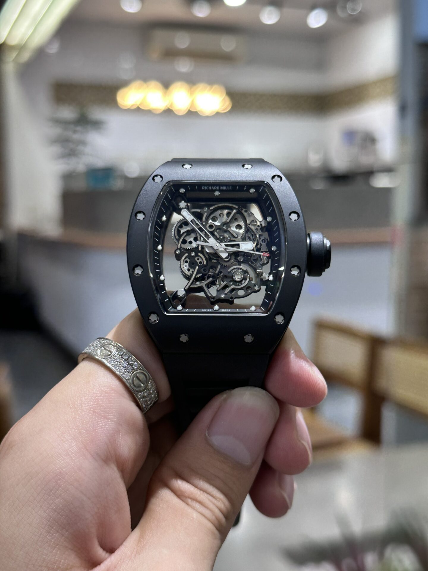 Richard Mille RM055 Black Ceramic Replica 1:1 Watch 45mm