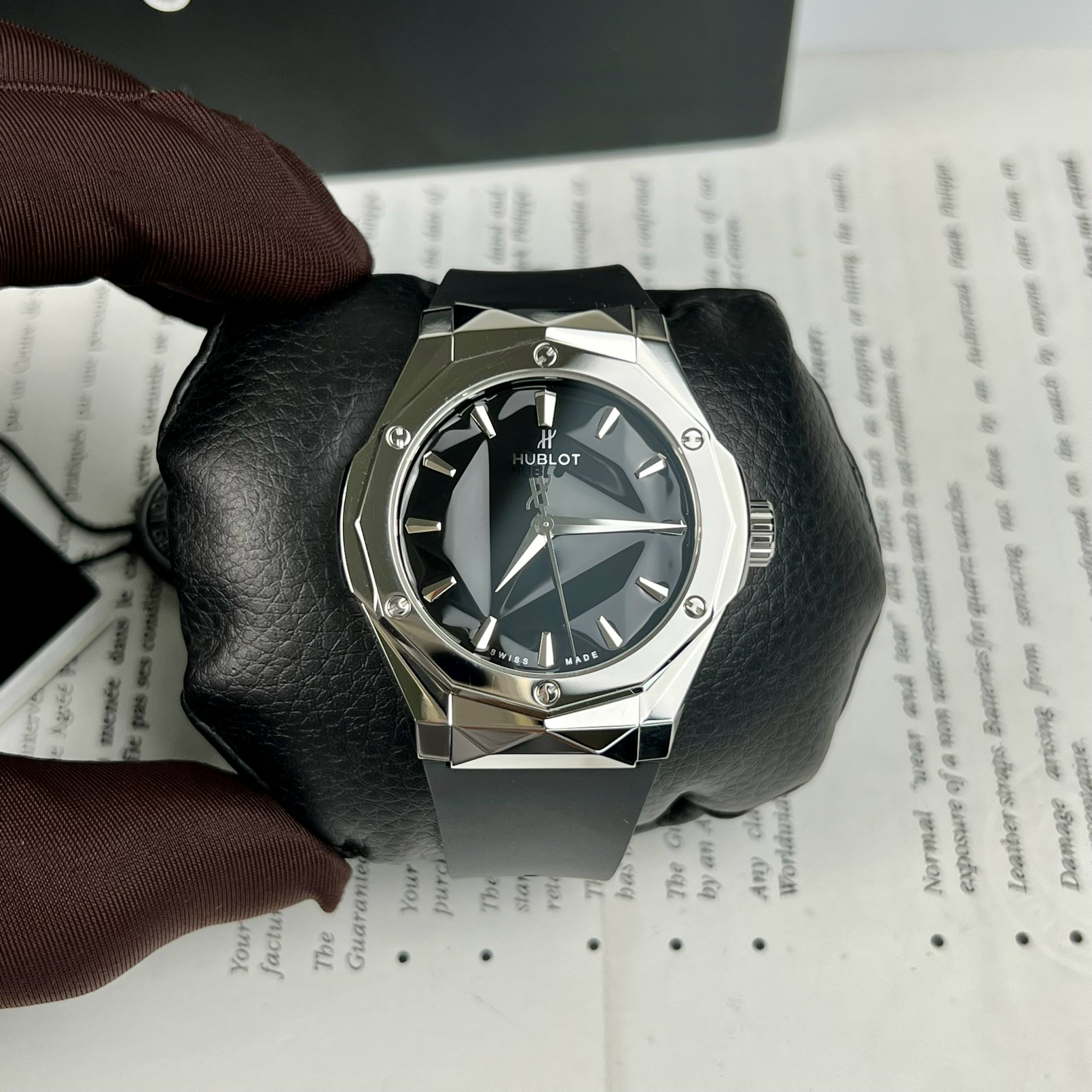 Hublot Replica 1:1 Watch Classic Fusion Orlinski Titanium Black Dial HB Factory 40mm