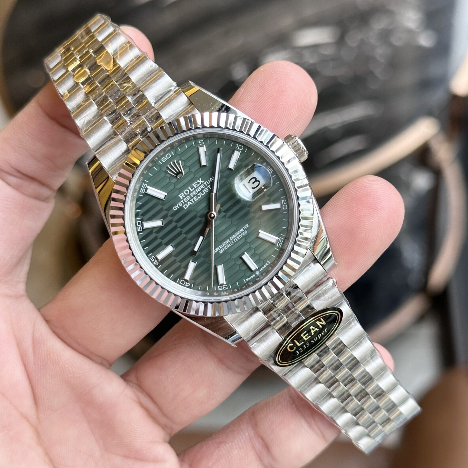Rolex Replica Watch DateJust 126334 Green Fold Dial Clean Factory 41mm