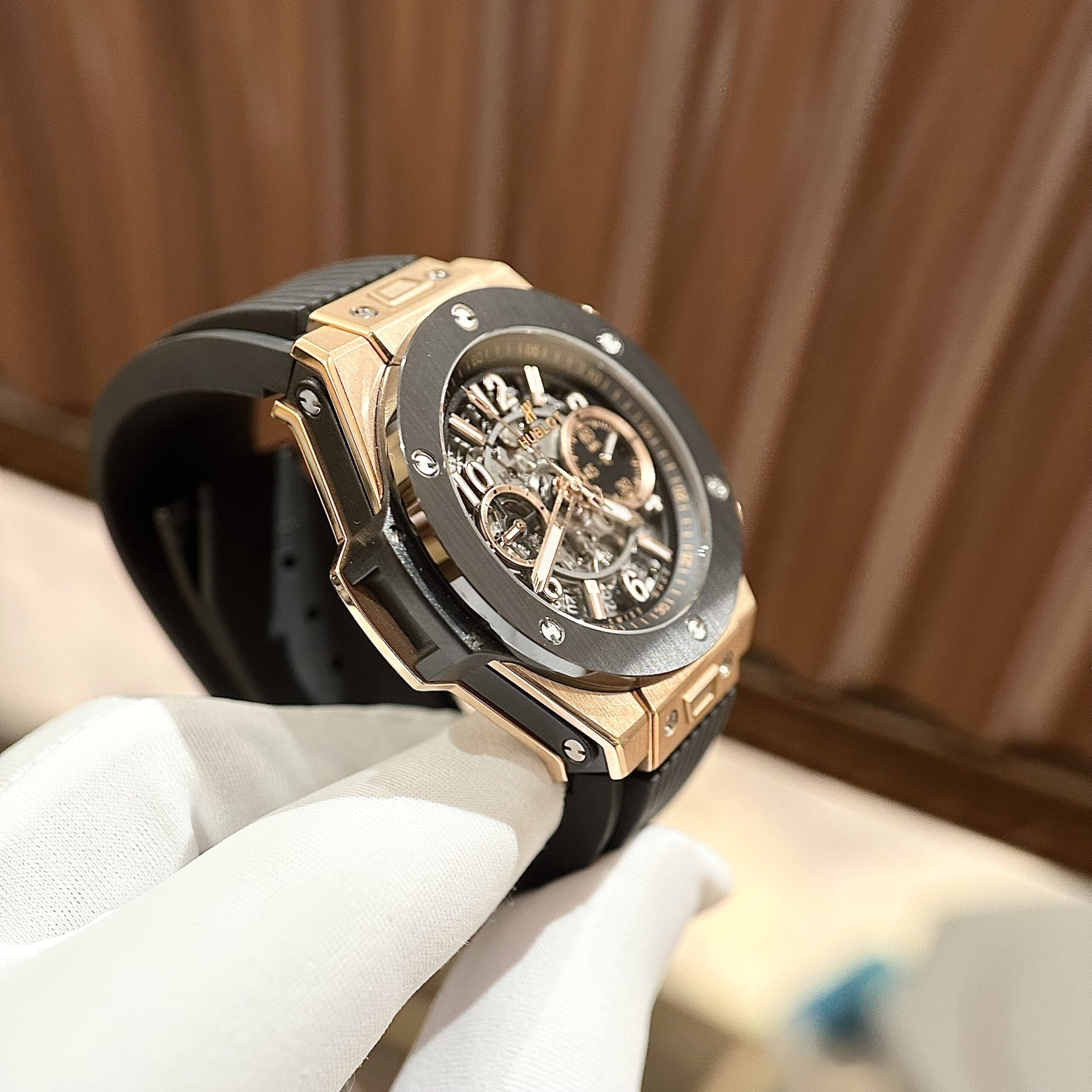 Hublot Replica 1:1 Watch Big Bang Unico King Gold Demi Black BBF Factory 44mm