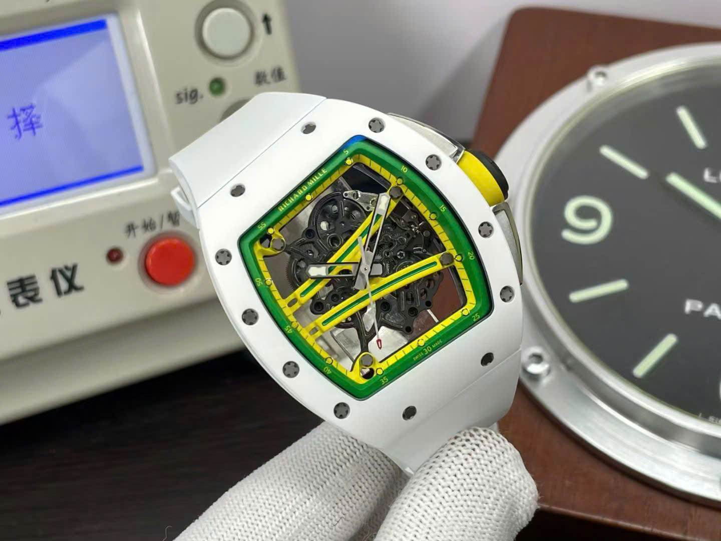 Richard Mille High End Watch Replicas RM61-01 Yohan Blake White Ceramic ZF Factory 43x50mm