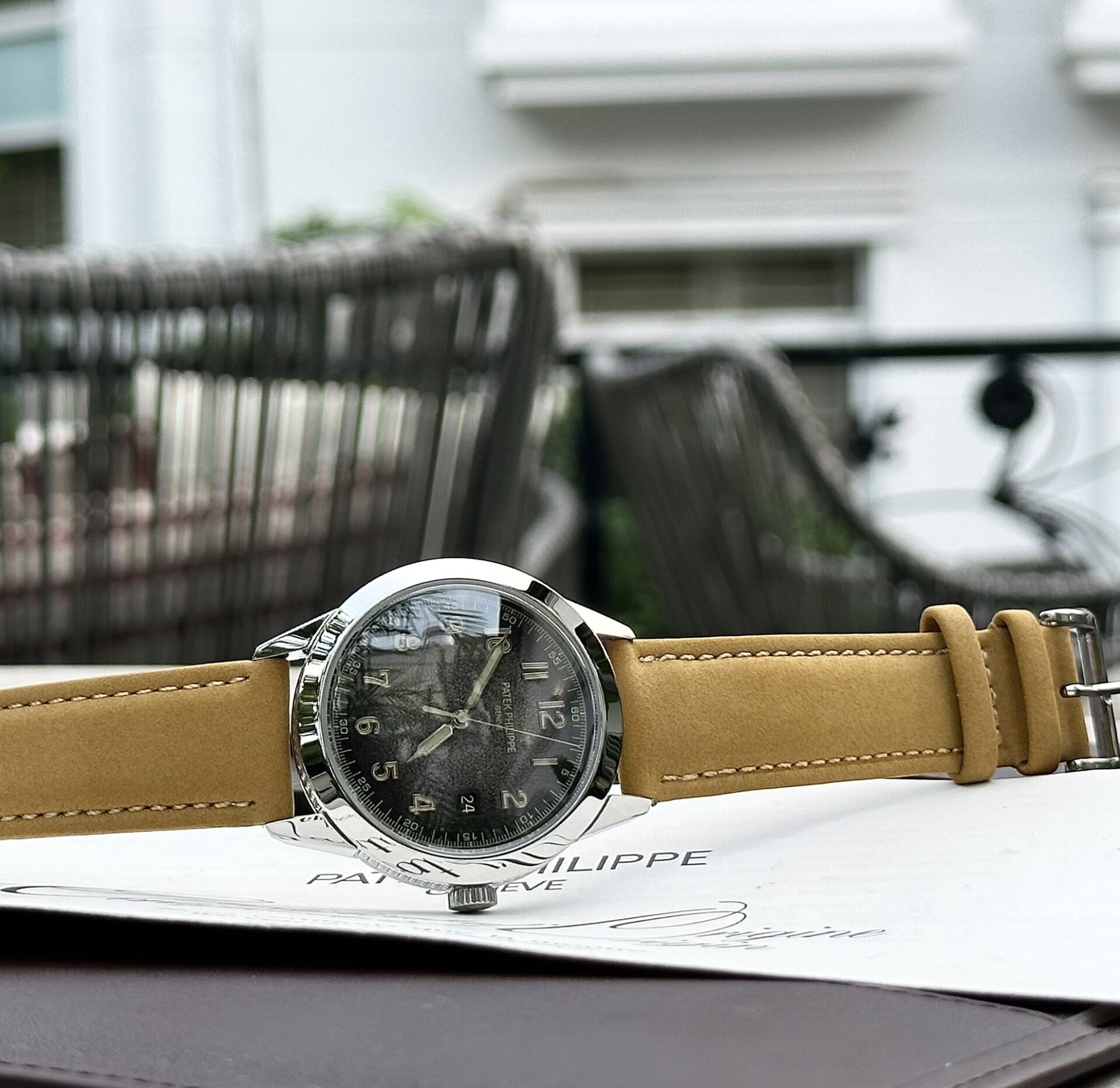 Patek Philippe Calatrava 5226G Replica 1:1 Watch Men s Leather Strap 40mm