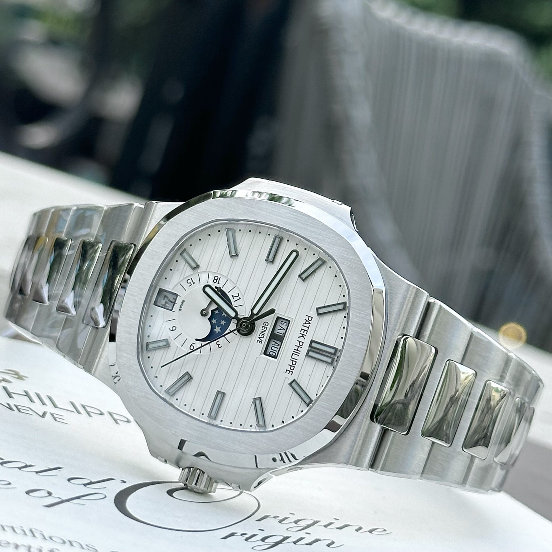 Patek Philippe Nautilus 5726 Replica 1:1 Watch White Dial PPF 40.5mm