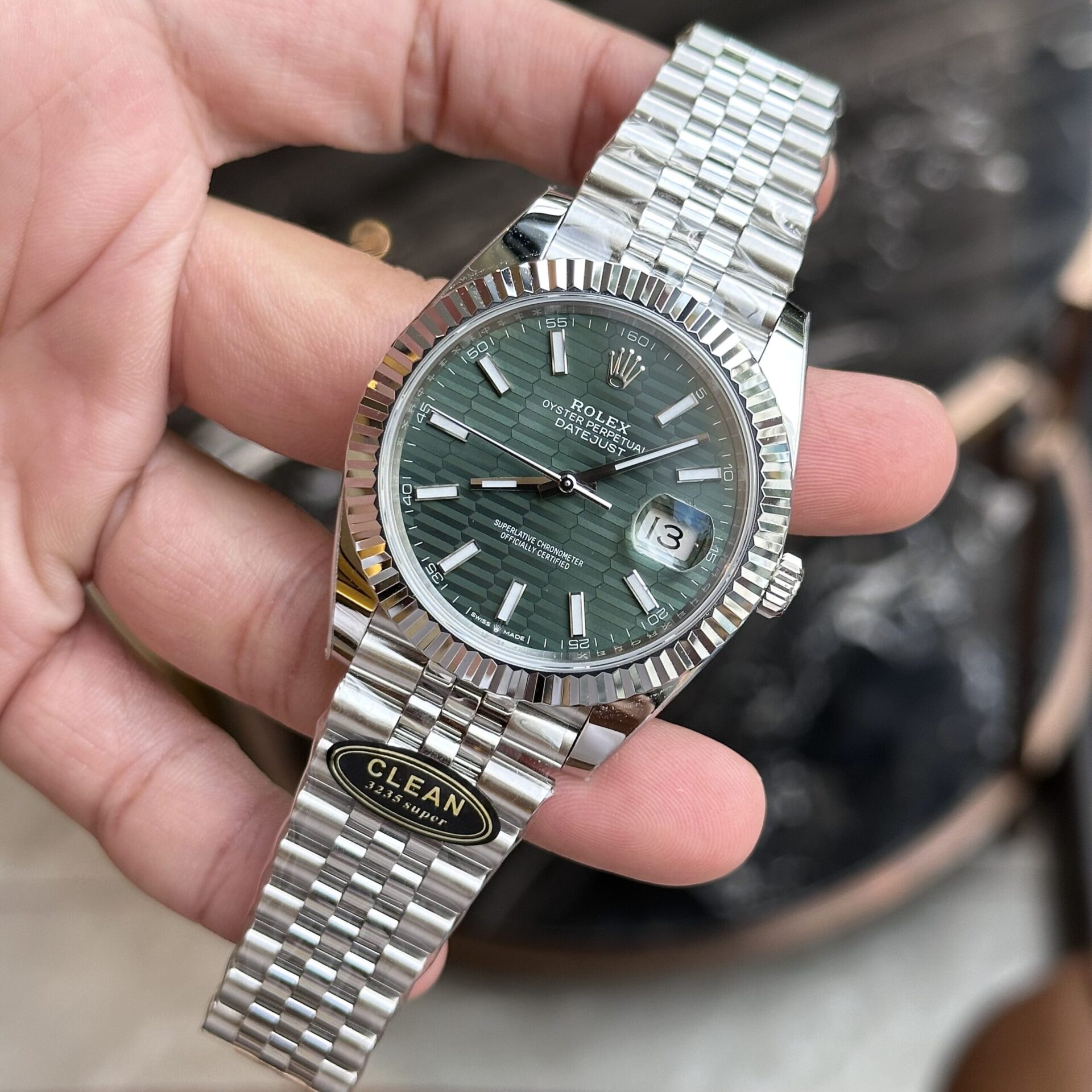 Rolex Replica Watch DateJust 126334 Green Fold Dial Clean Factory 41mm