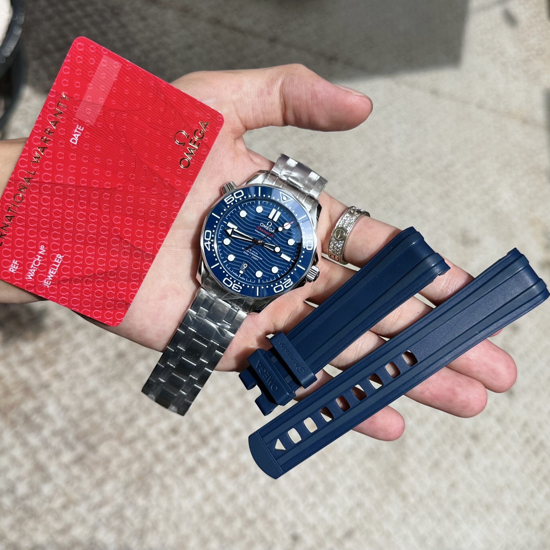 Omega Replica 1:1 Watch Seamaster Blue Dial Full Set VS Factory 42mm