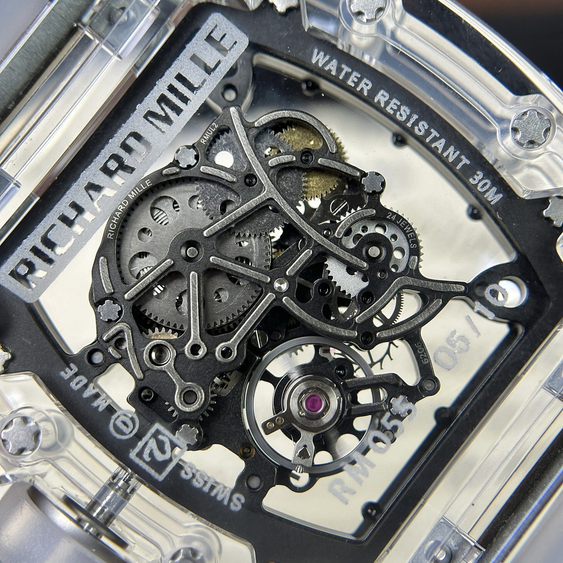 Richard Mille RM055 Bubba Watson Sapphire Tourbillon Replica 1:1 Watch 43mm