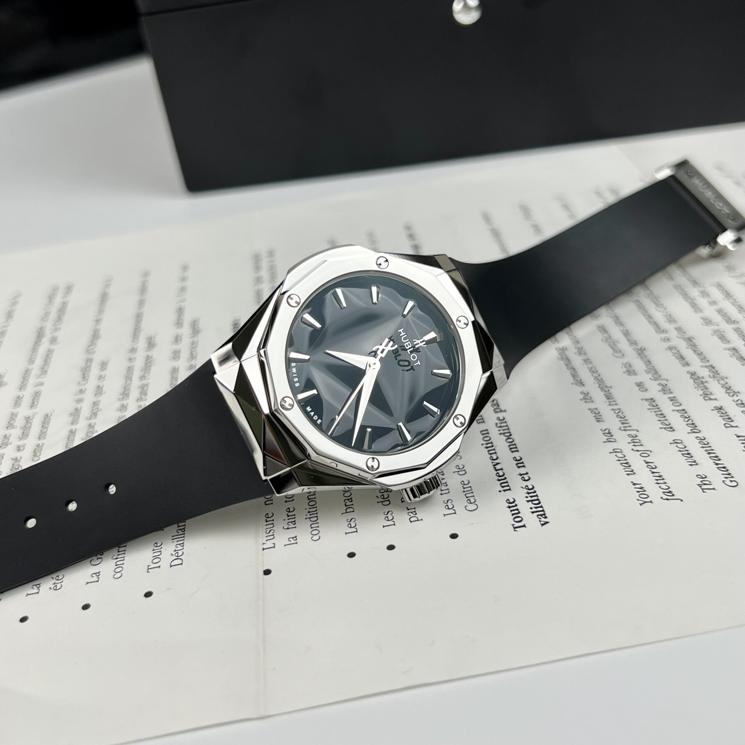 Hublot Replica 1:1 Watch Classic Fusion Orlinski Titanium Black Dial HB Factory 40mm