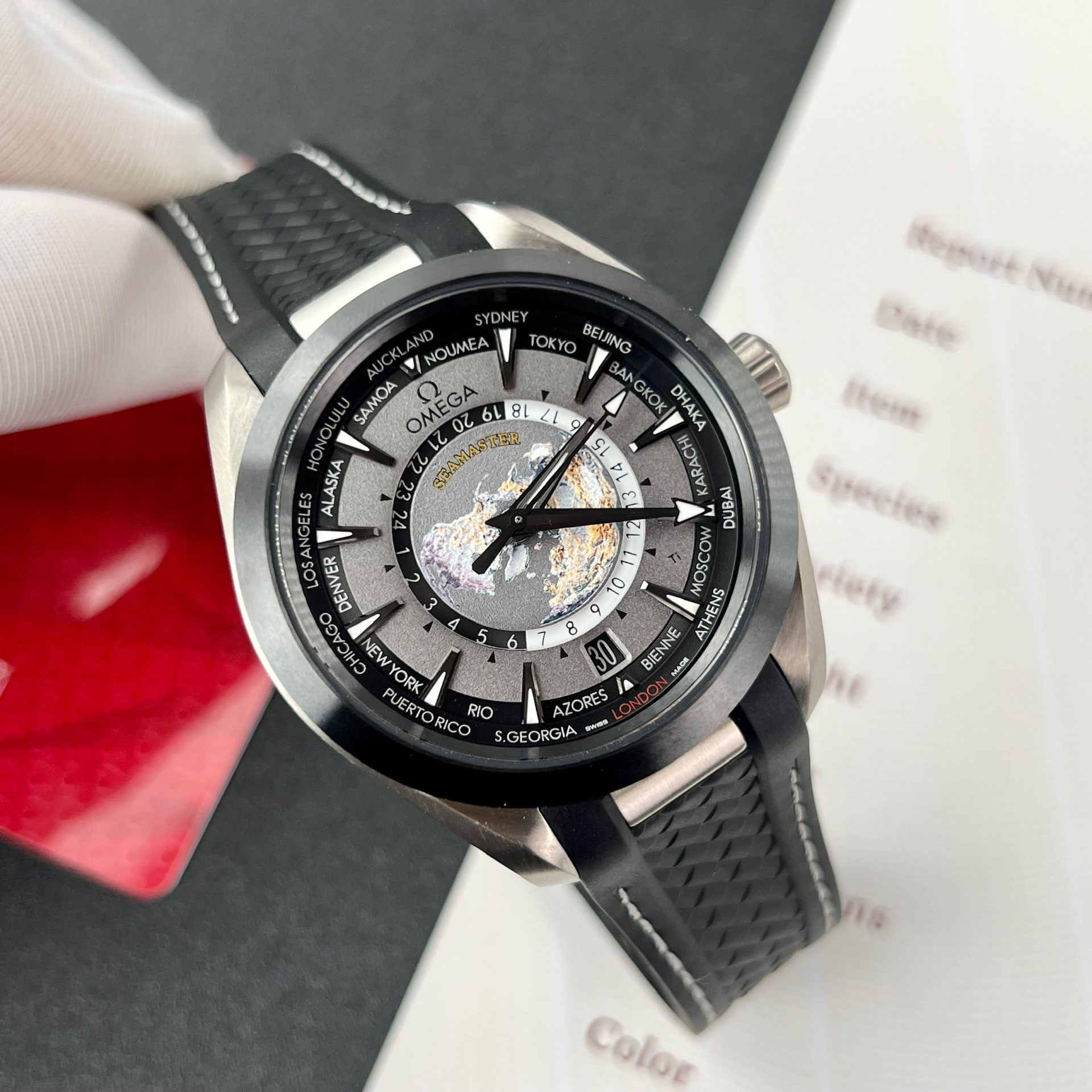 Omega Replica 1:1 Watch Seamaster Aqua Terra Worldtimer Factory VS 43mm