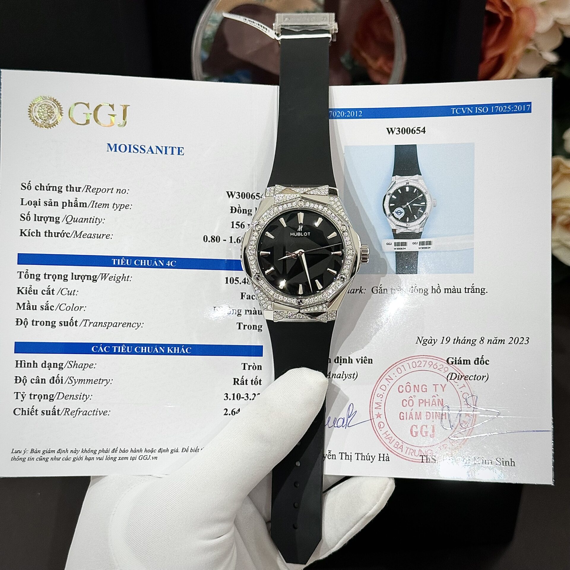 Hublot Orlinski Black With Moissanite Diamond Replica 1:1 Watch 40mm