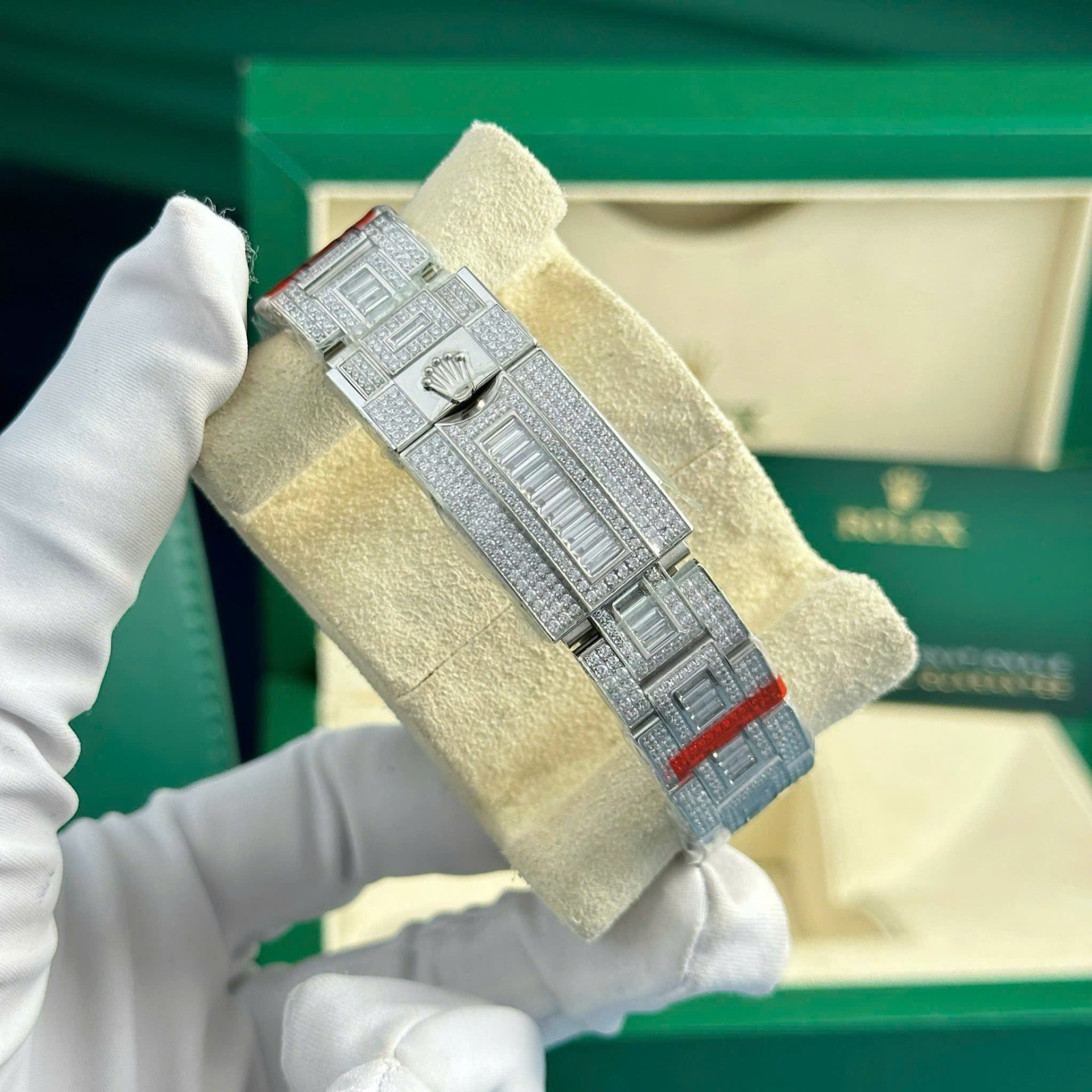 Rolex GMT-Master II Copies Watch Full Stone CZ AMG Factory 40mm