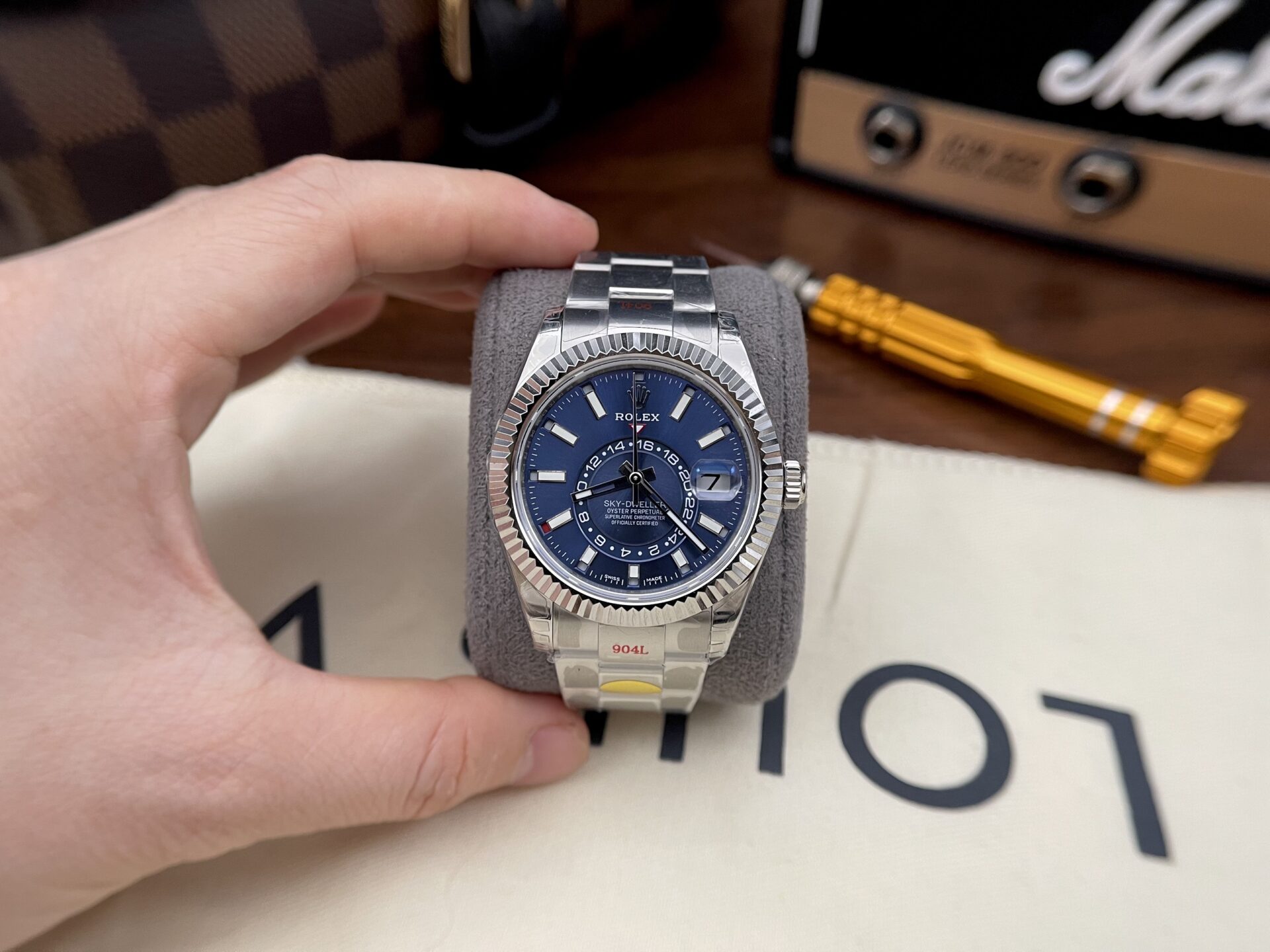 Rolex Replica 11 Watch Sky-Dweller 326934 Noob Factory Blue Dial Metal Strap 42mm