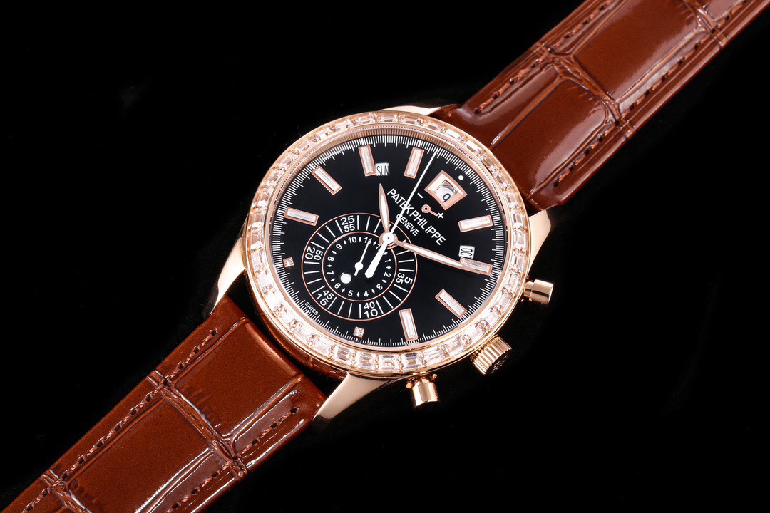 Patek Philippe Replica 1:1 Watch Complications 5961R Brown Leather Strap 40.5mm