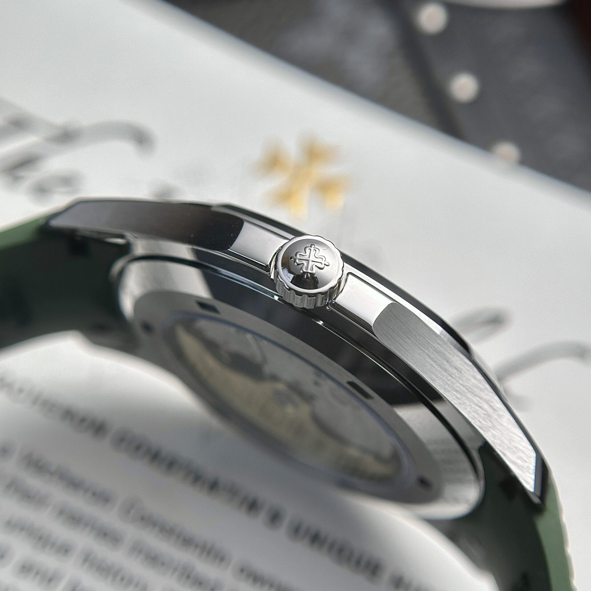 Patek Philippe Aquanaut 5168G Replica Watch Green Factory 3K 42.2mm